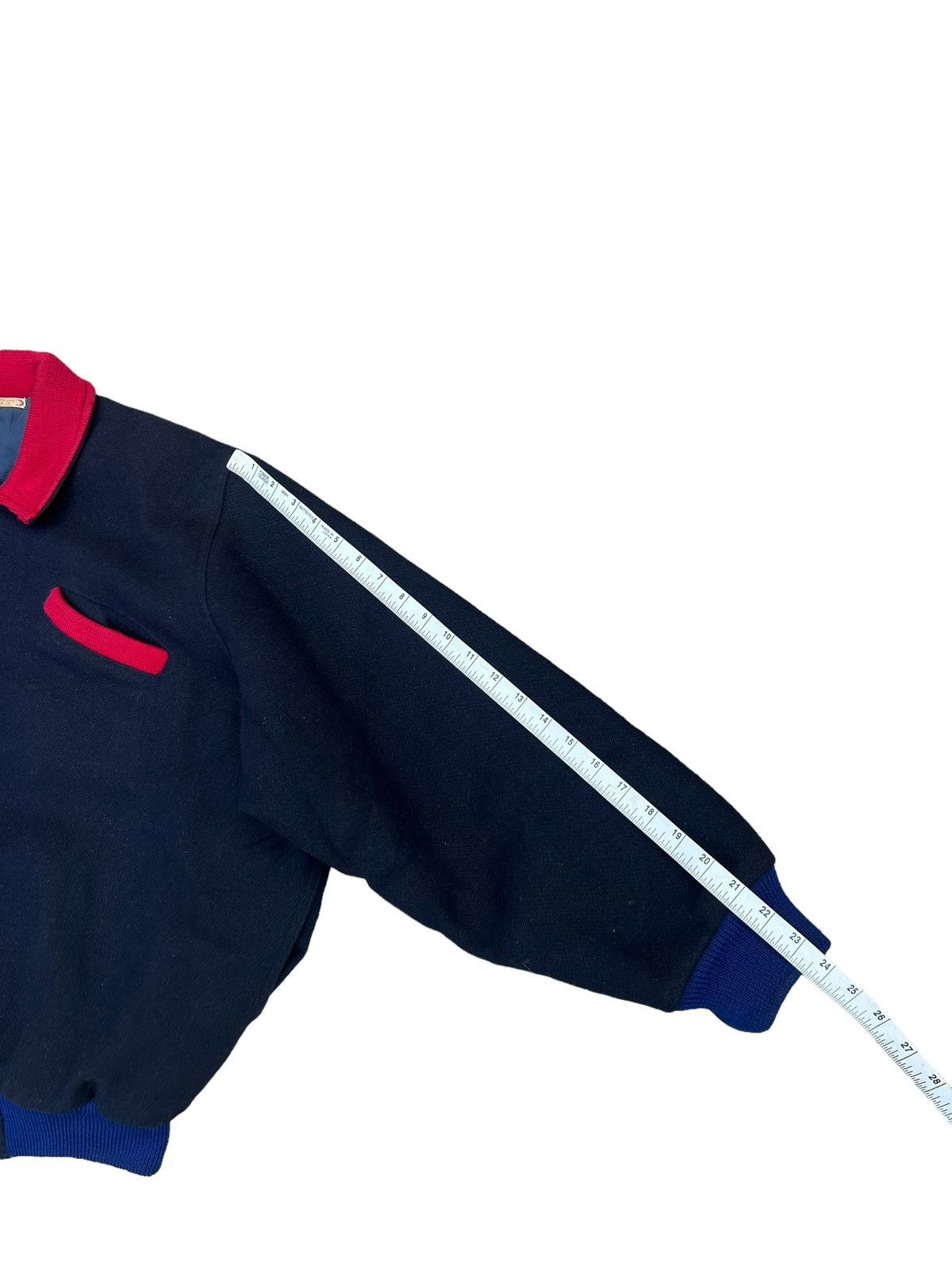 PERSON'S 80s Person’s Japan Spell Out Varsity Oversize Bomber Wool Size US XL / EU 56 / 4 - 4 Thumbnail
