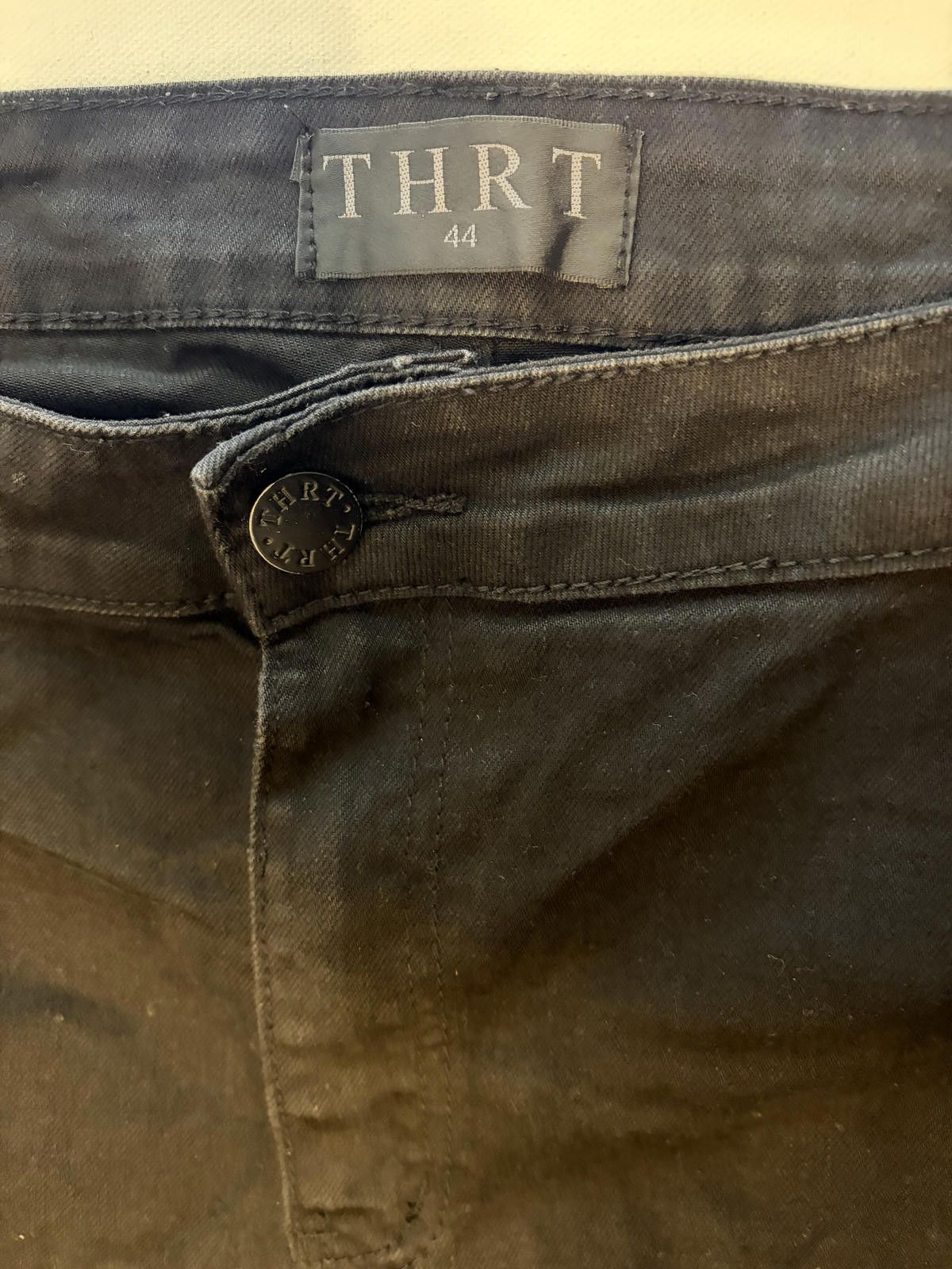 Thrasher THRT Blk Distressed Red Stripe Skinny Jeans (Size 44x32) Size US 44 / EU 60 - 2 Thumbnail