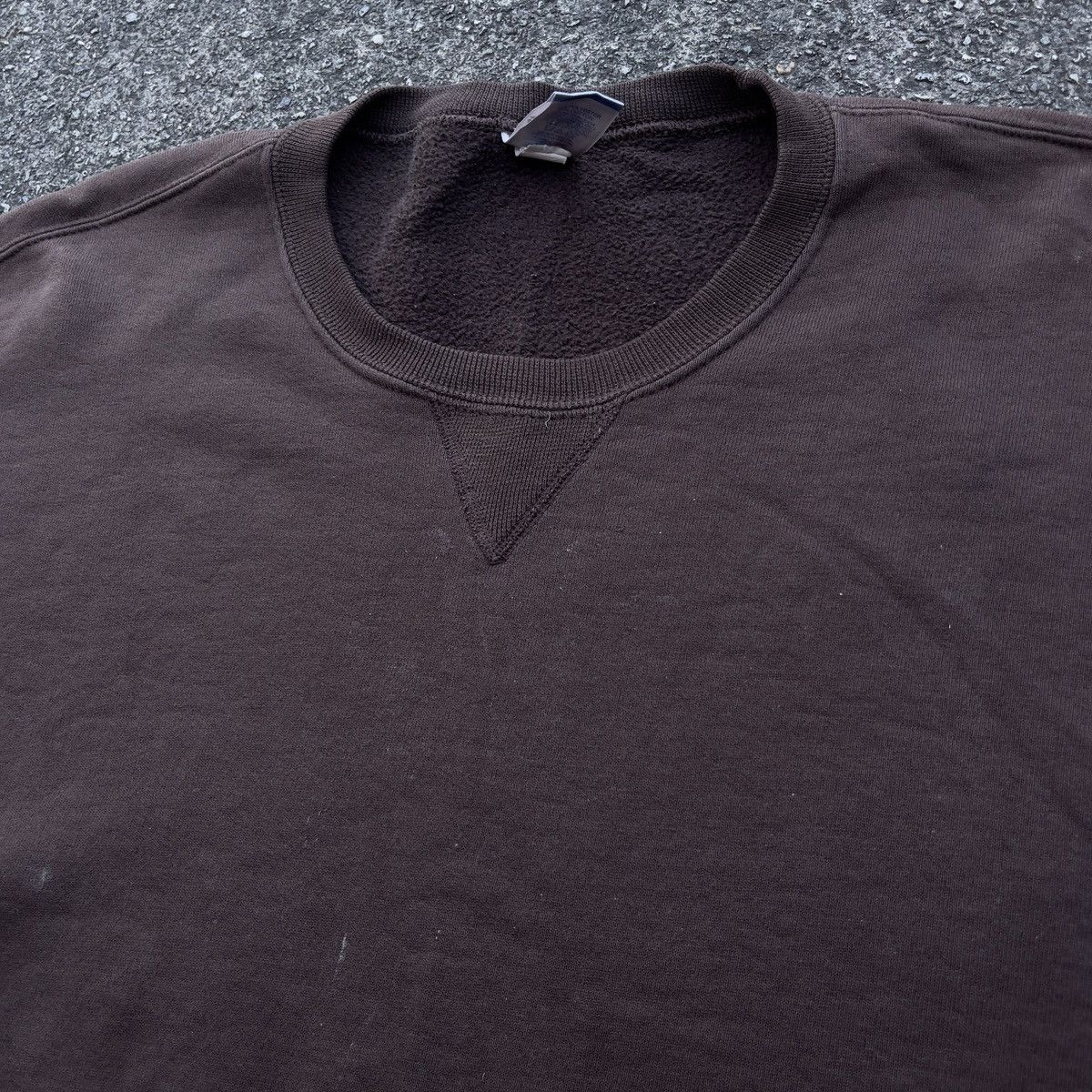 Russell Athletic × Vintage Vintage Faded Coffee Brown Y2K RUSSELL ATHLETIC Crewneck Size US XL / EU 56 / 4 - 3 Thumbnail