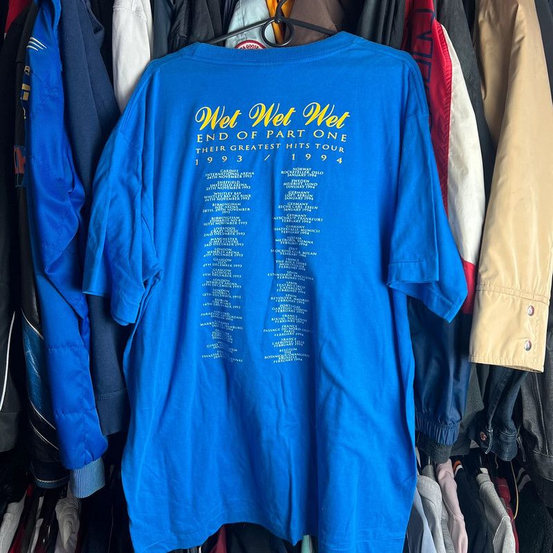 Band Tees × Vintage Wet Wet Wet end of part one 1993/1994 tour XL single Stich Size US XL / EU 56 / 4 - 2 Thumbnail