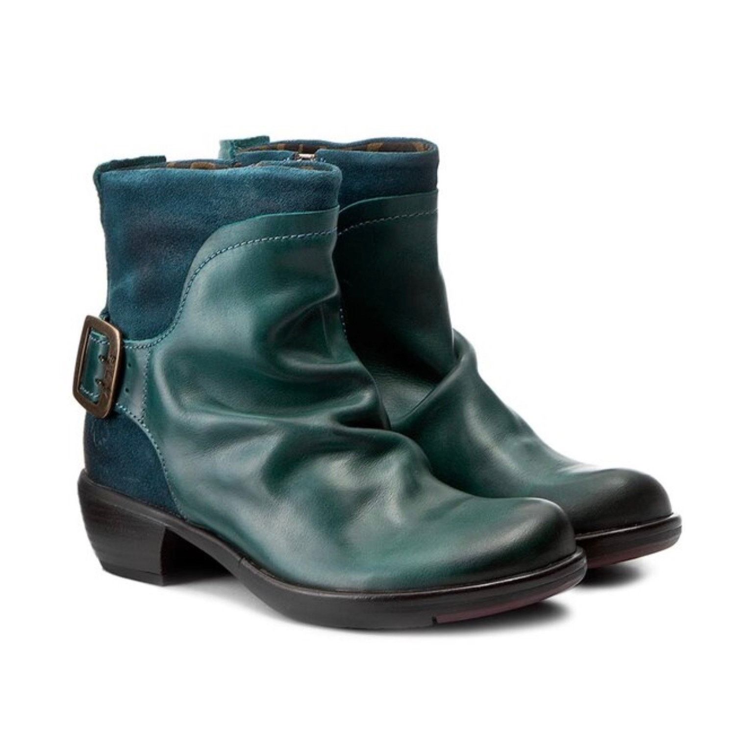 Fly London FLY LONDON Mel P141633028 Green Leather Boots Size 36 Size US 6 / IT 36 - 1 Thumbnail