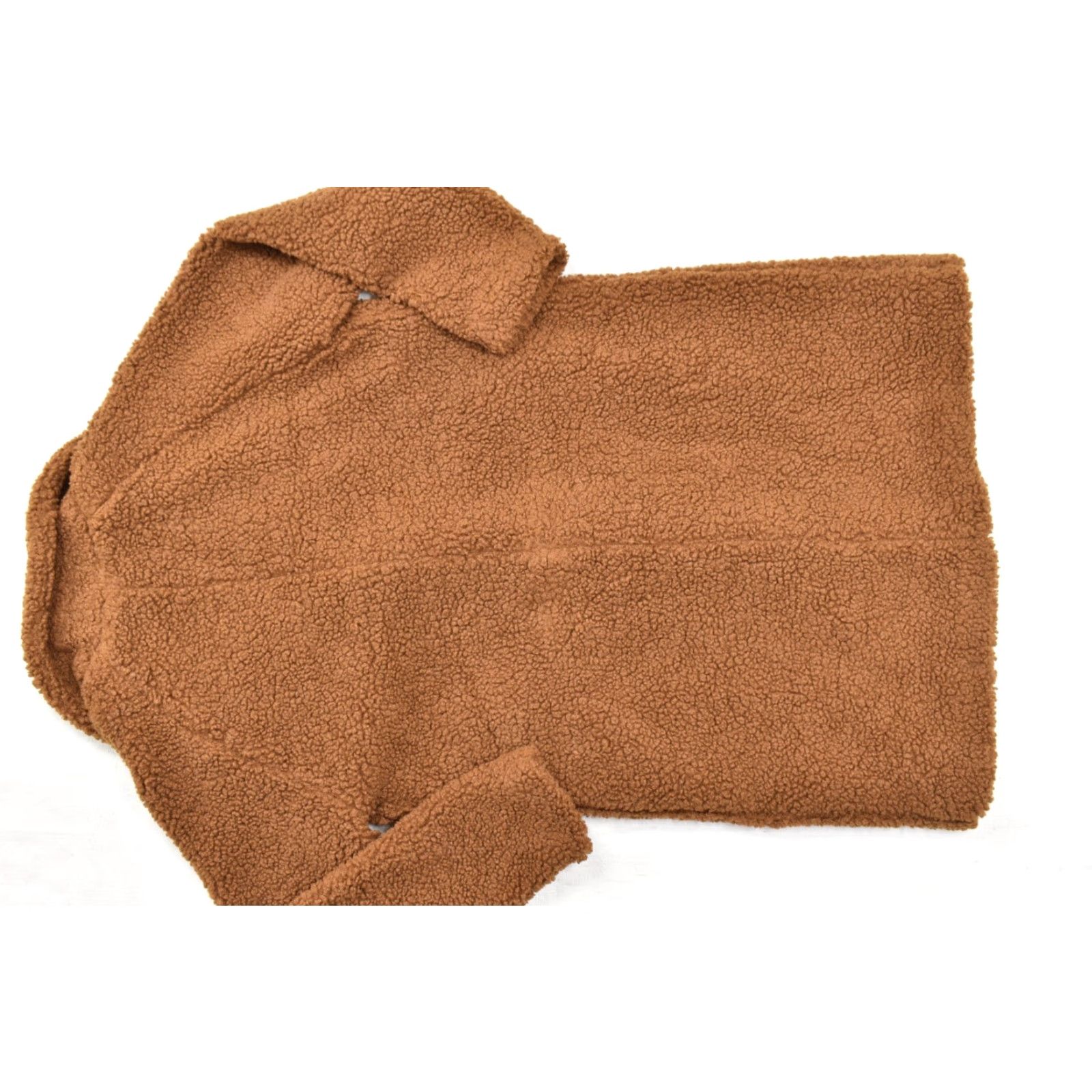 Lucky Brand Lucky Brand Coat Women L Brown Faux Fur Sherpa Teddy Bear Long Trench Coat Holiday Winter Fall Size L / US 10 / IT 46 - 2 Thumbnail