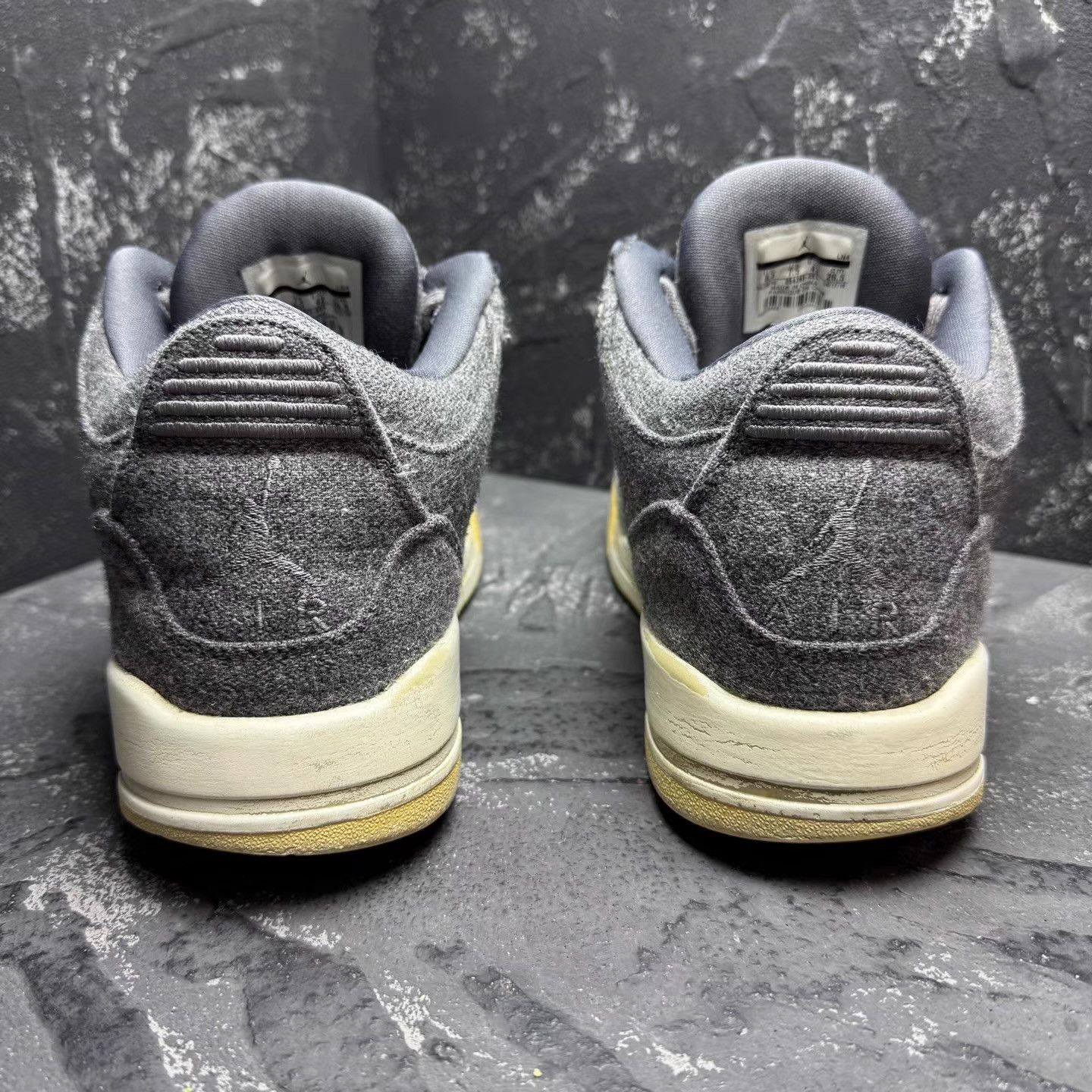 Nike Air Jordan 3 Grey Wool Q10 Size US 8.5 / EU 41-42 - 6 Thumbnail