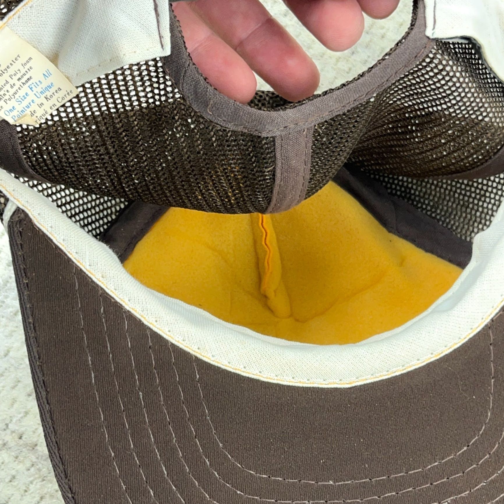 Vintage VINTAGE OreIda Trucker Hat Cap Snapback Brown Yellow 80s 90s Size ONE SIZE - 5 Thumbnail