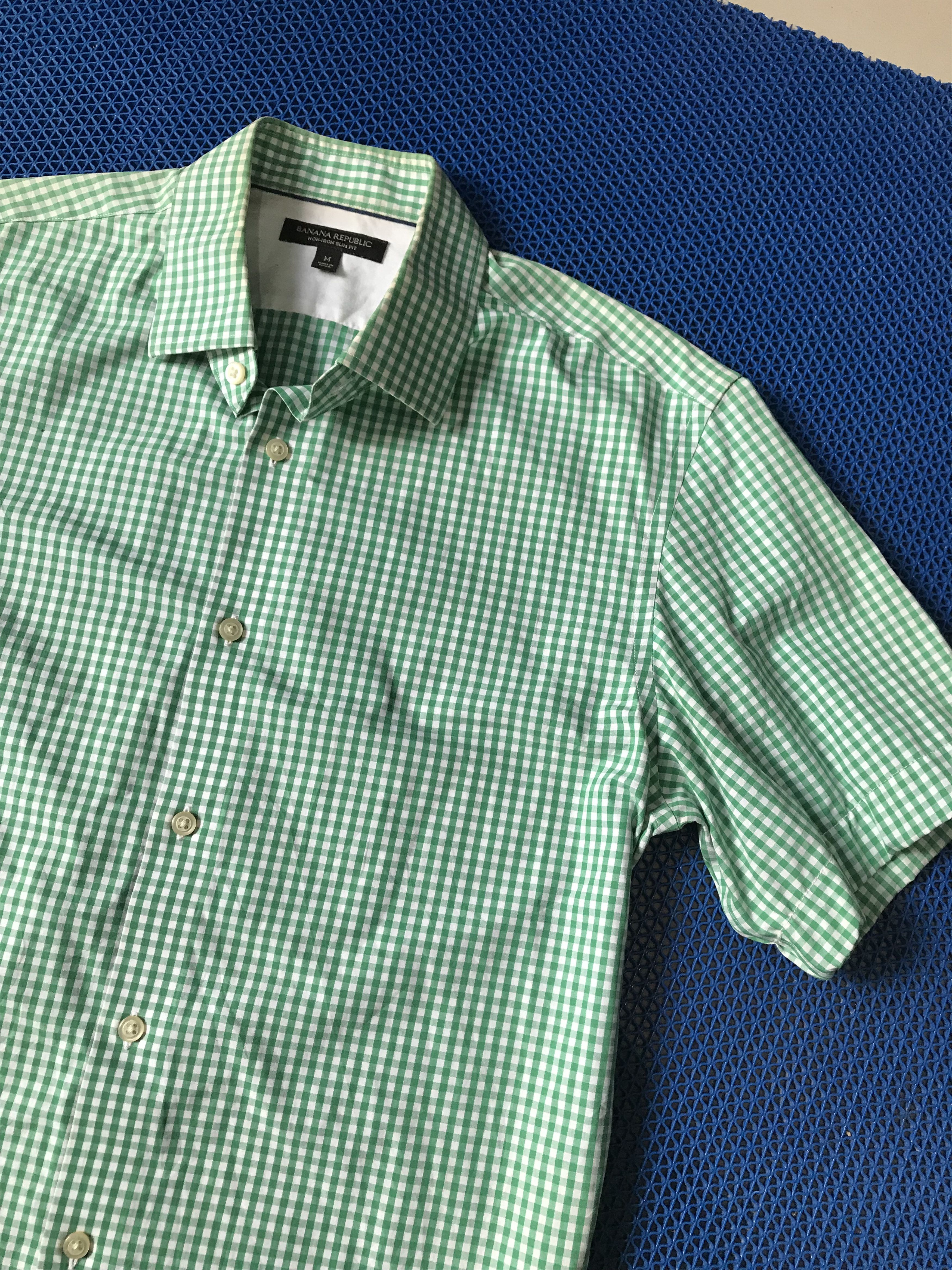 Banana Republic Banana Republic serenity Green gingham tartan size M officer Size US M / EU 48-50 / 2 - 8 Thumbnail