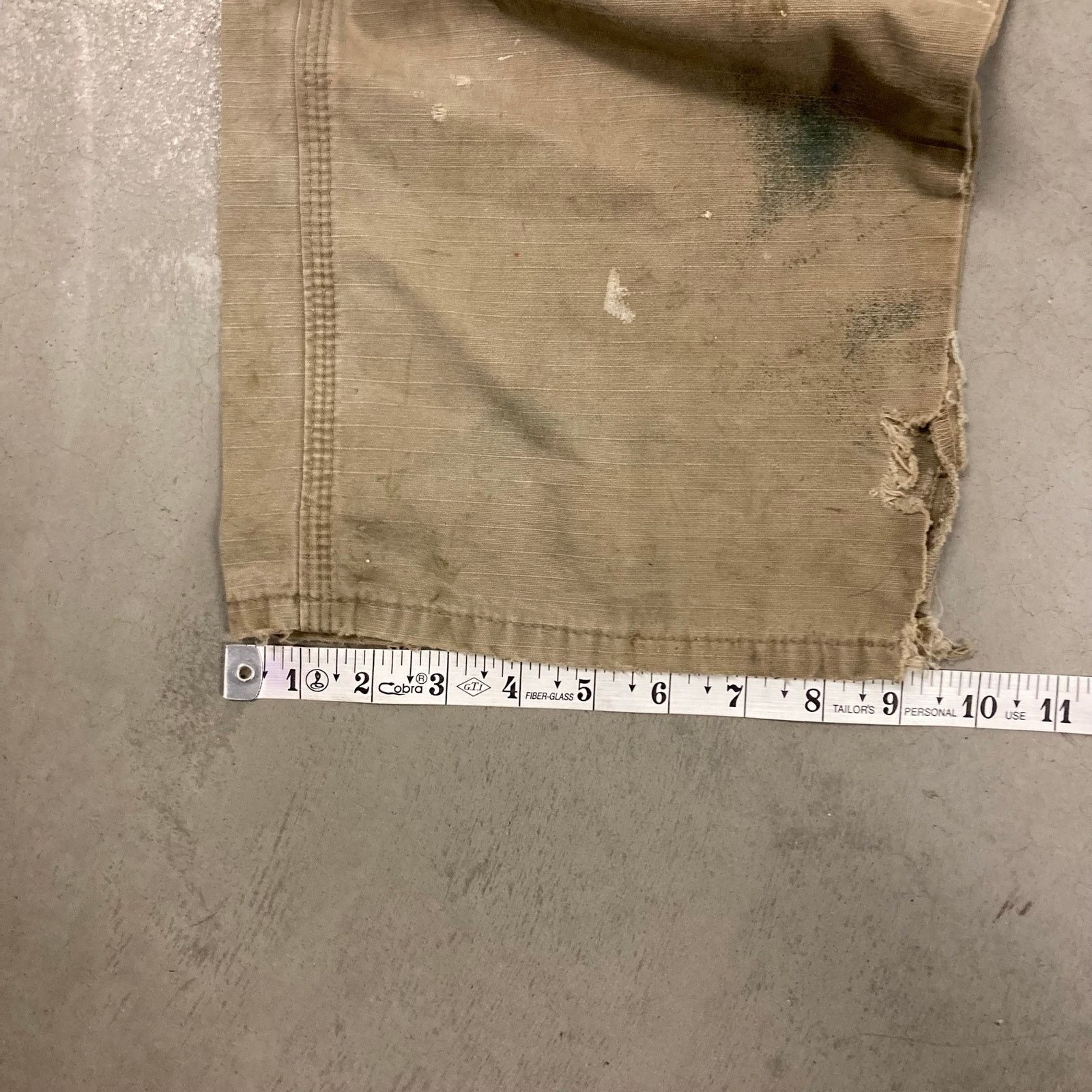 Vintage × Wrangler vintage baggy thrashed wrangler riggs cargo pants 33x31 Size US 33 - 4 Thumbnail