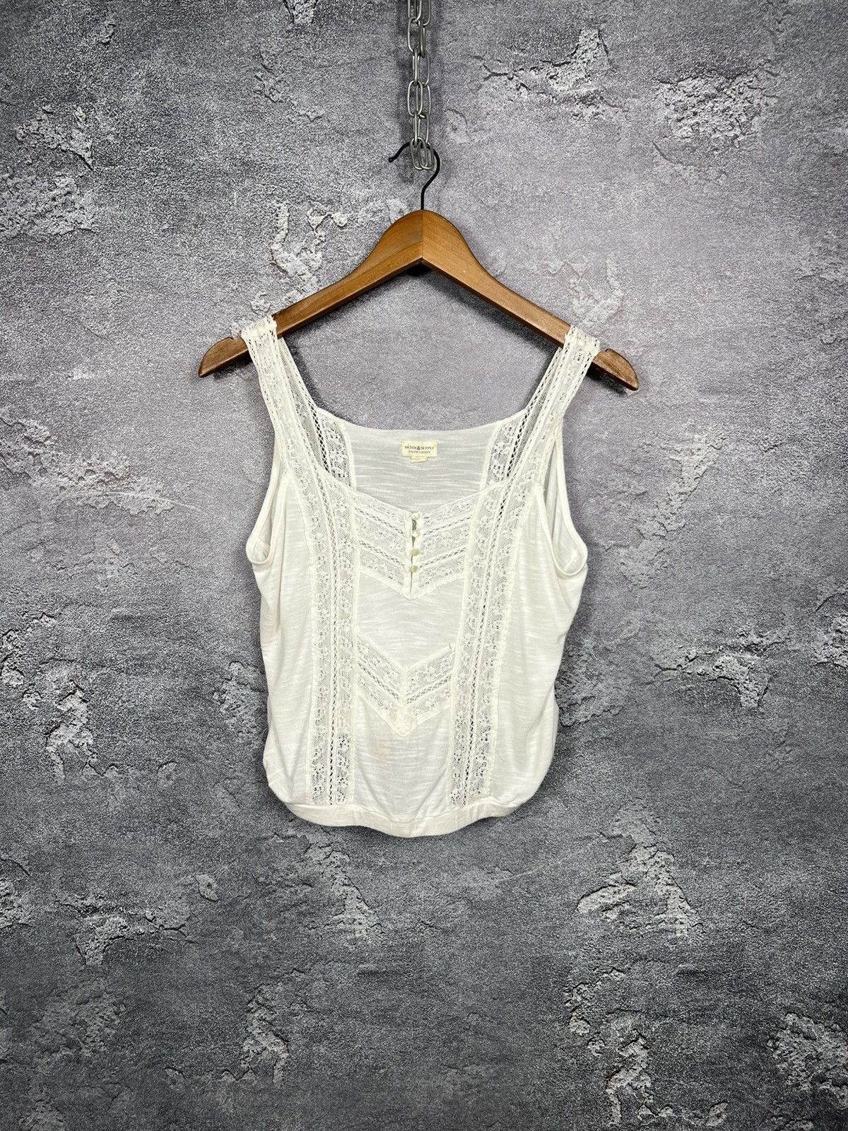 Denim & Supply Ralph Lauren Ralph Lauren Denim and Supply 100% Viscose Tank Top Sleeves Size S / US 4 / IT 40 - 1 Thumbnail