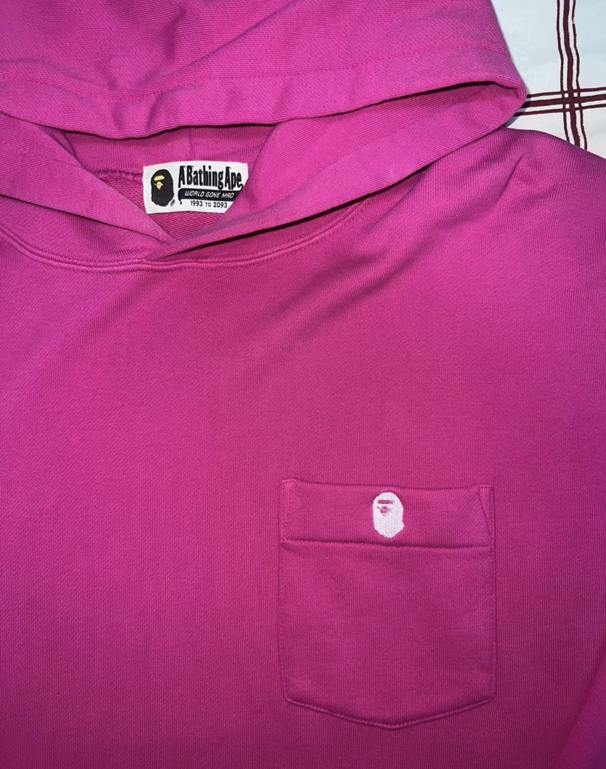 Bape BAPE OG Nigo era, magenta short wide limited hoodie Size US M / EU 48-50 / 2 - 2 Thumbnail
