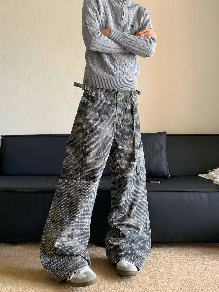 Japanese Brand × Vintage Camouflage Vintage Workwear Loose Casual Trousers Size US 32 / EU 48 - 4 Thumbnail