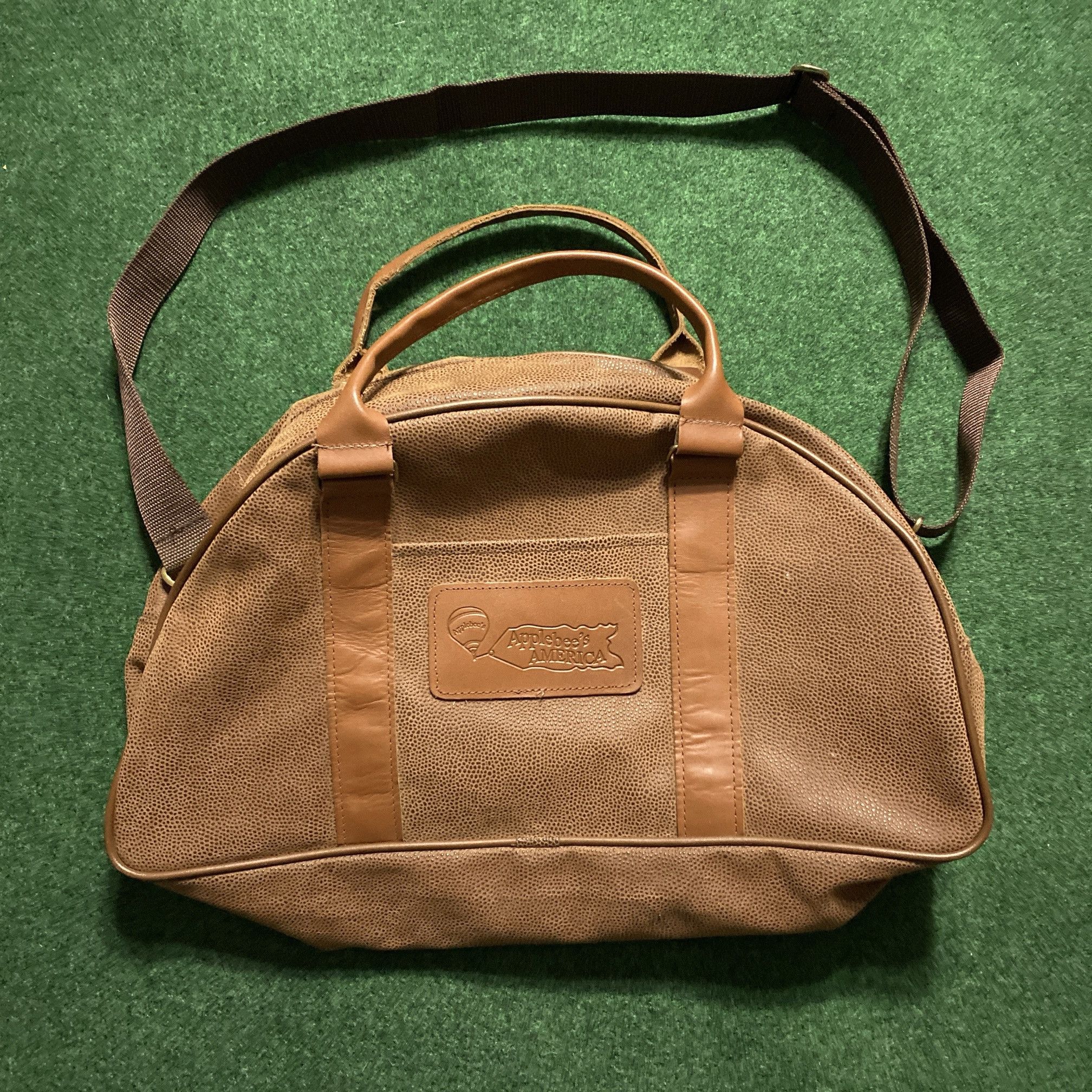 Other Cross Canvas Company Applebee’s Football Leather Duffle Bag Size ONE SIZE - 1 Thumbnail