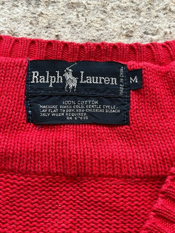 Polo Ralph Lauren OG Polo Ralph Lauren Sz M 90s Vest Red Size M / US 6-8 / IT 42-44 - 4 Thumbnail