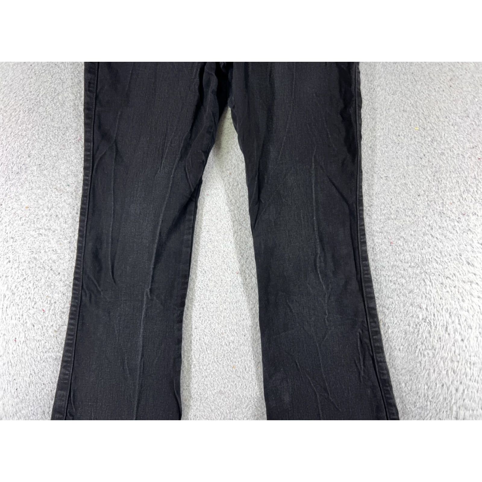 Fashion Nova Fashion Nova Jeans Juniors 7 Black Denim Flared Rayon Cotton Blend 23x31 Size 28" / US 6 / IT 42 - 3 Thumbnail