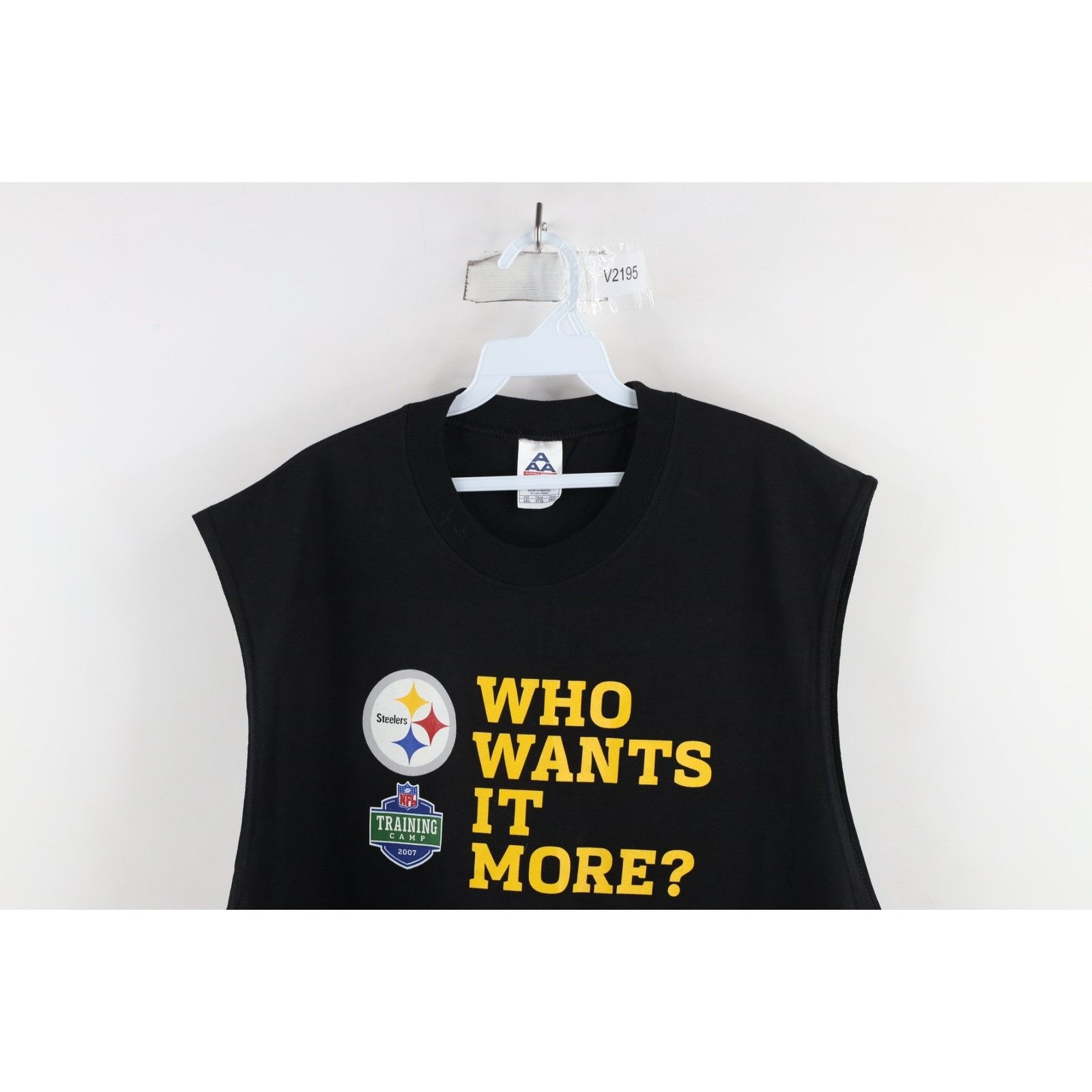 Vintage Vintage Y2K 2007 Training Camp Pittsburgh Steelers T-Shirt Size US XXL / EU 58 / 5 - 2 Thumbnail