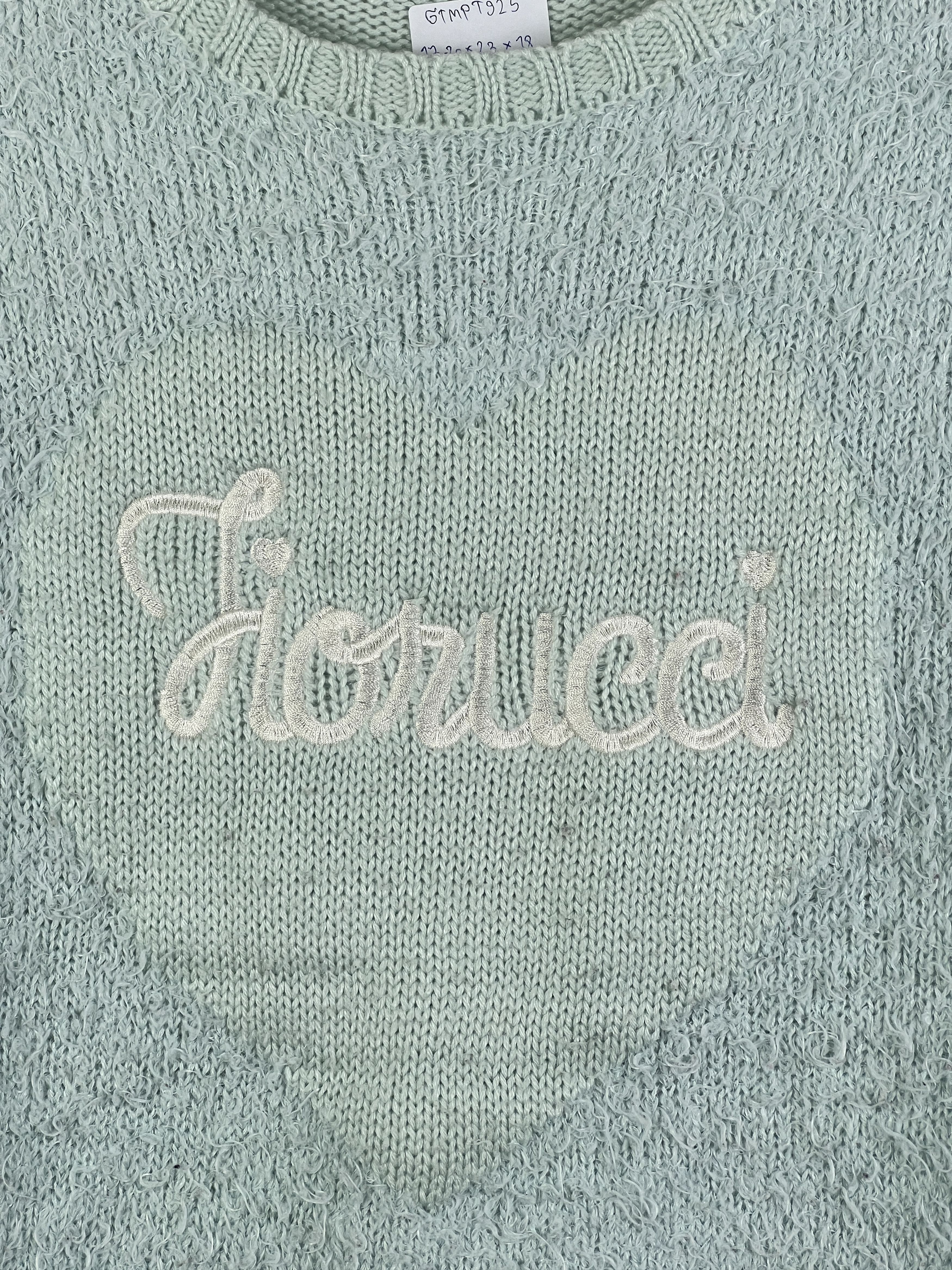 Fiorucci Fiorucci Embroidery Knit Sweater (S) GTMPT925 Size S / US 4 / IT 40 - 2 Thumbnail