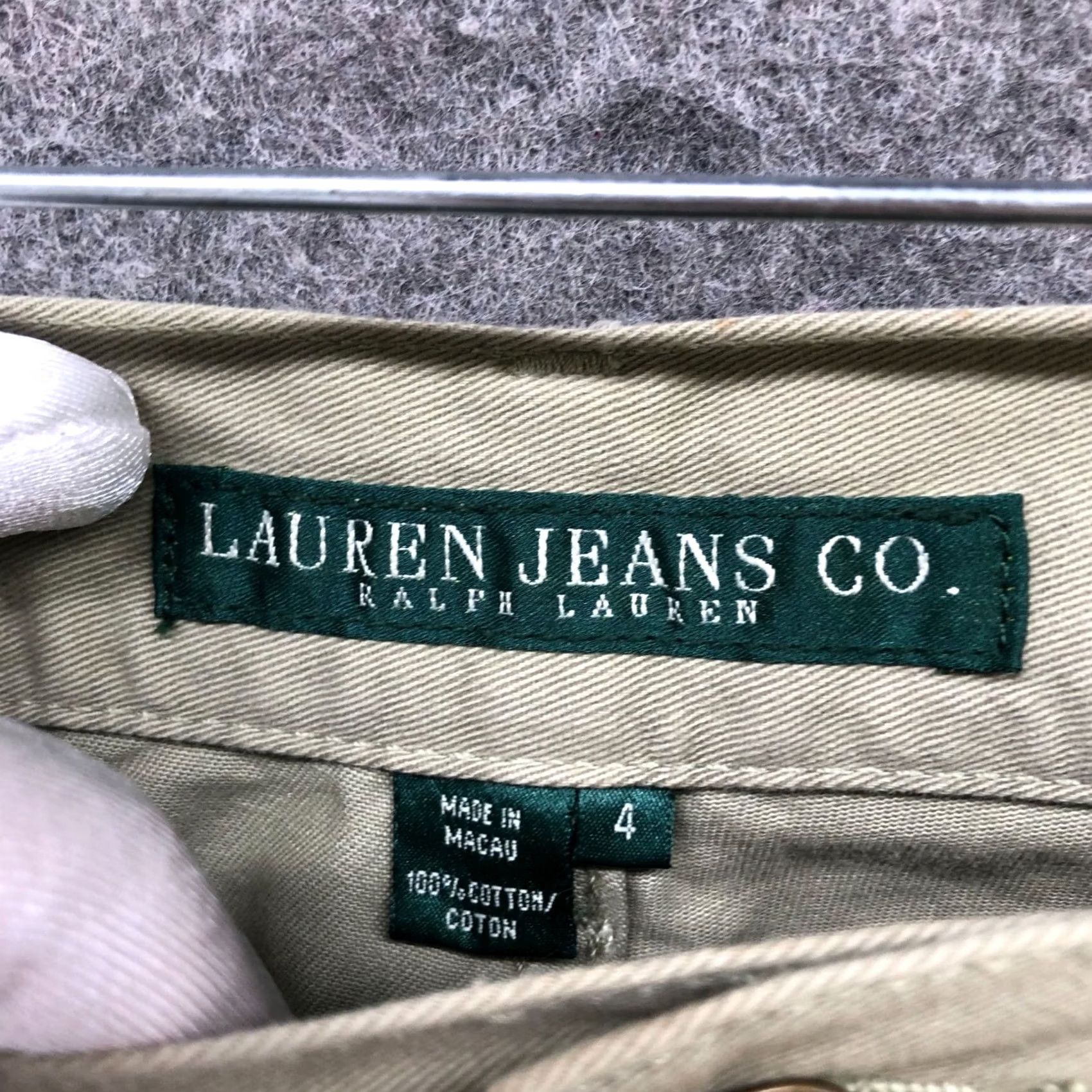 Ralph Lauren VINTAGE? Lauren Ralph Lauren Capri Chino Pants Womens Size 4 Olive Green Cotton Straight Size 27" / US 4 / IT 40 - 6 Thumbnail