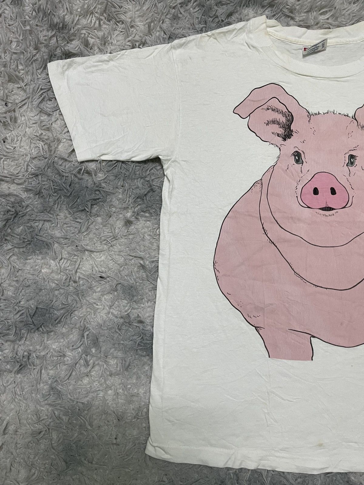 TEE JAYS 1990 SOCK AND ROLL CORP BIG FACE PIG RARE DESIGN Size US M / EU 48-50 / 2 - 3 Thumbnail