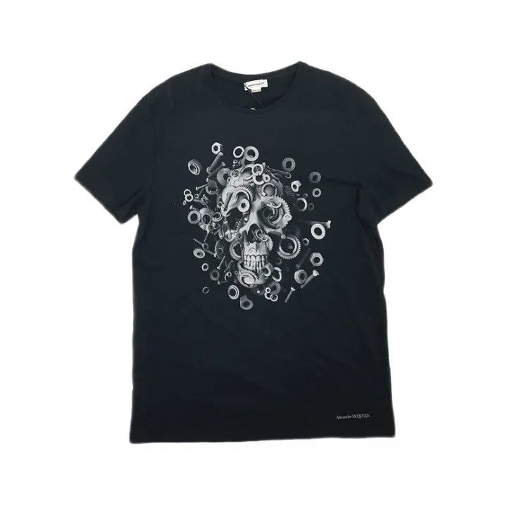 Alexander McQueen Alexander McQueen Skull Print Round Neck T-Shirt 0079 Size XL / US 12-14 / IT 48-50 - 1 Thumbnail
