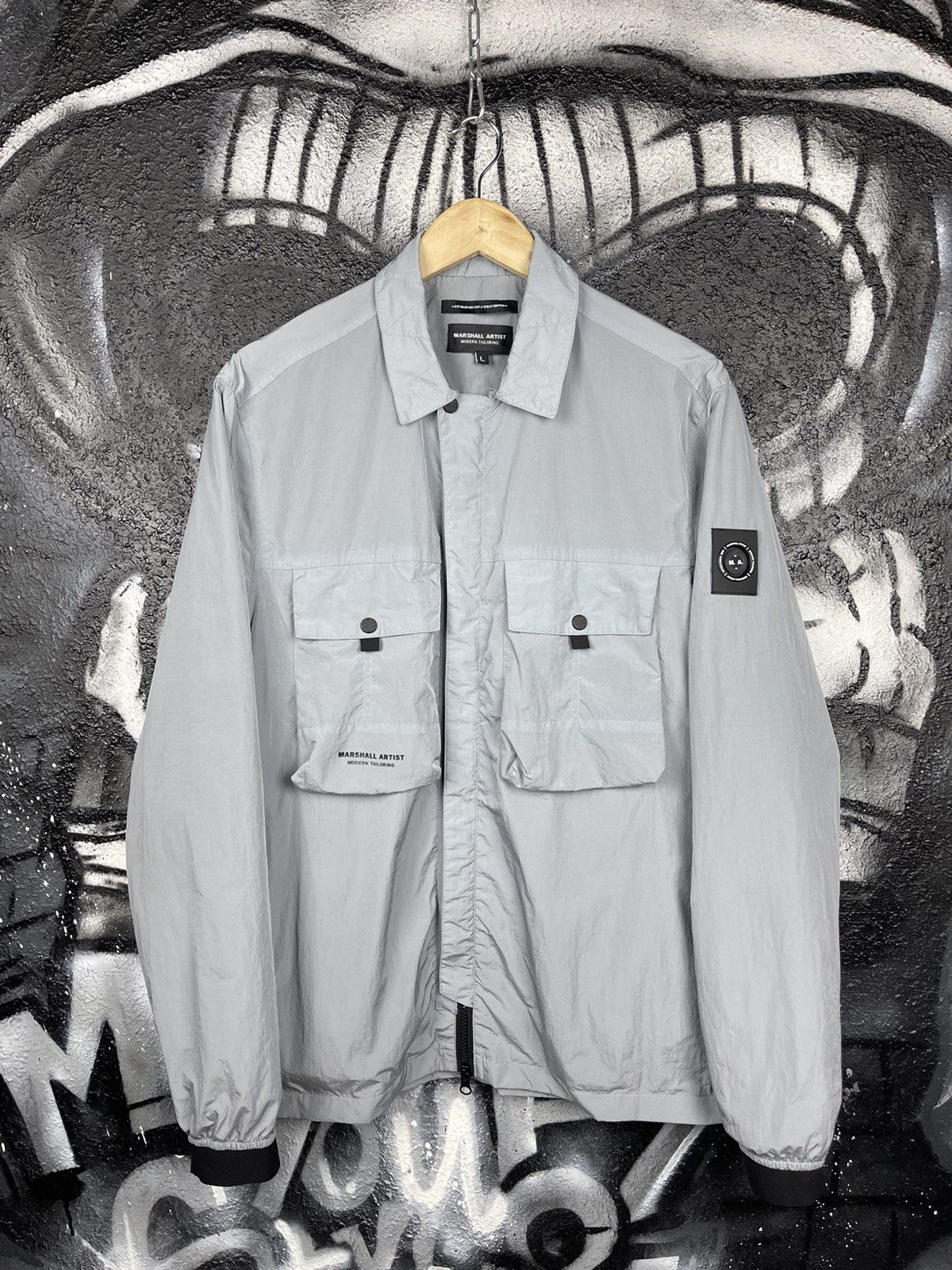 Marshall Artist Marshall Artist Casual Chrome Nylon Overshot Jacket Size L Size US L / EU 52-54 / 3 - 3 Thumbnail