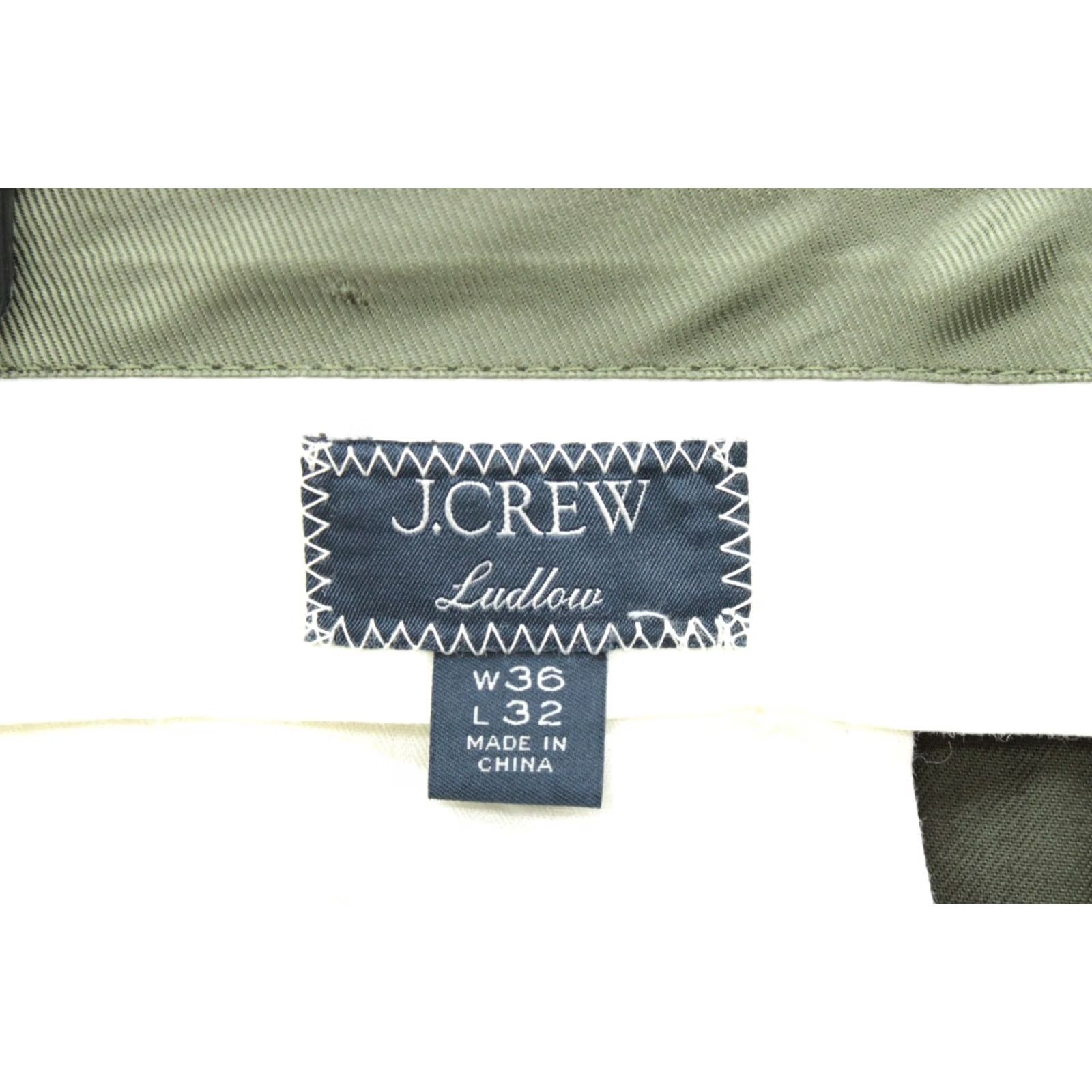 J.Crew J.CREW Ludlow Pants Mens 36x32 Green Dress Trousers Duca Visconti Fabric AT051 Size US 36 / EU 52 - 6 Thumbnail
