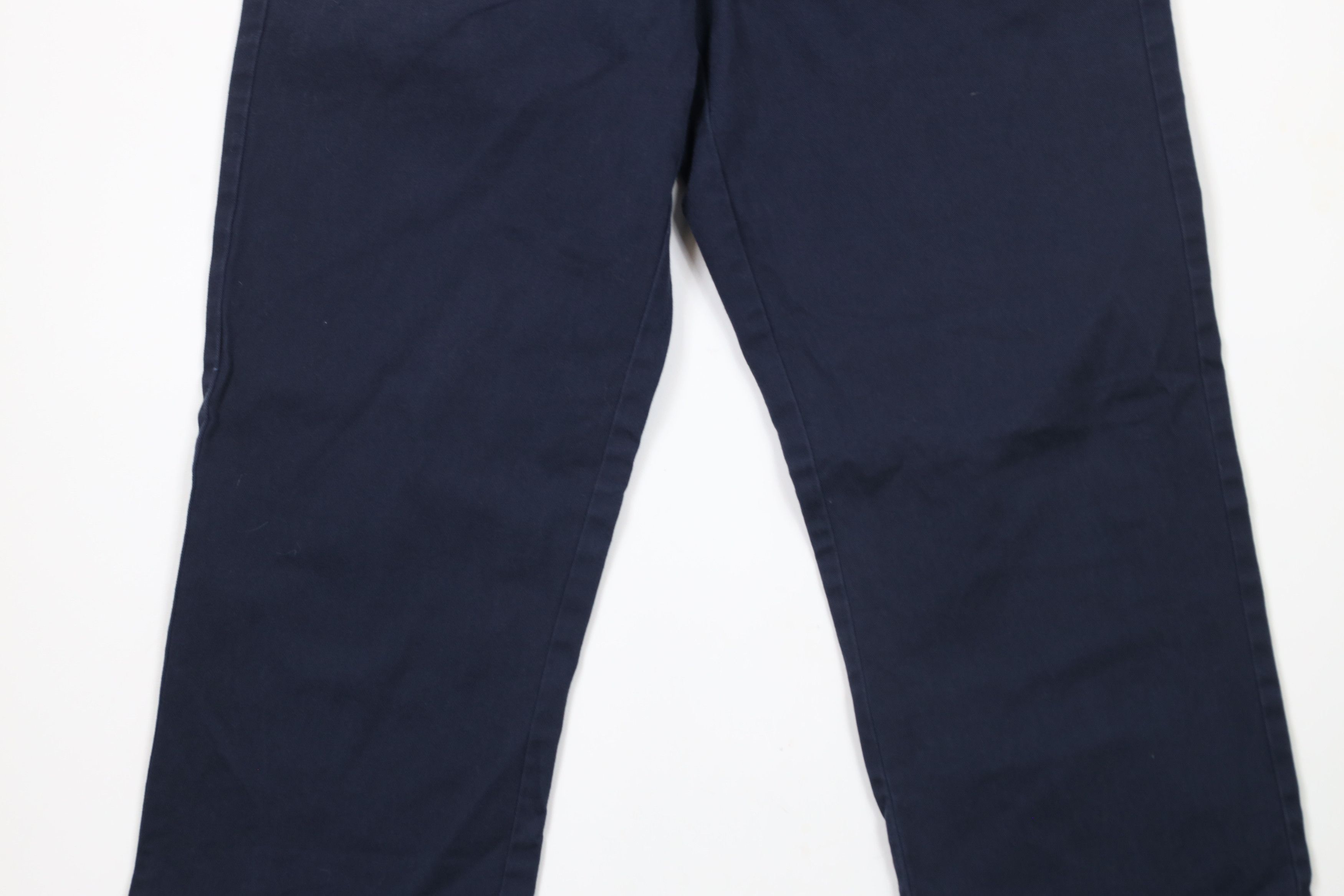 J.Crew × Vintage J Crew The Sutton Straight Leg Cotton Chino Pants Navy Blue Size US 32 / EU 48 - 3 Thumbnail