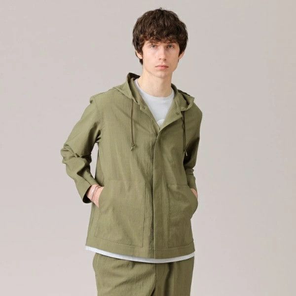 Takeo Kikuchi TAKEO KIKUCHI Haori Parka 【軽羽織洗える】リラックス 羽織パーカ セットアップ Size US M / EU 48-50 / 2 - 7 Thumbnail