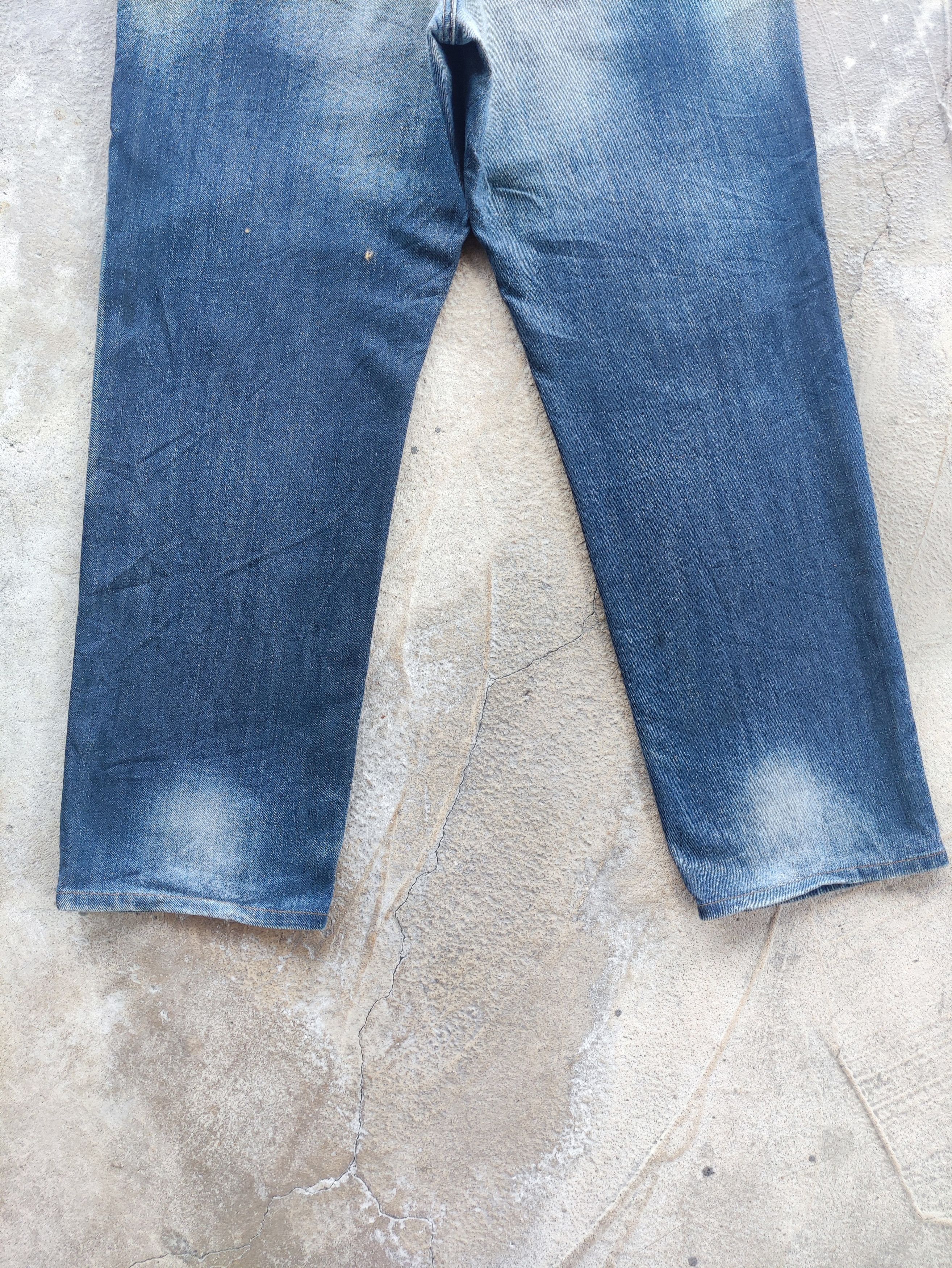 Edwin Vintage Edwin 504 Japan Distress Faded Denim Size US 37 - 11 Thumbnail