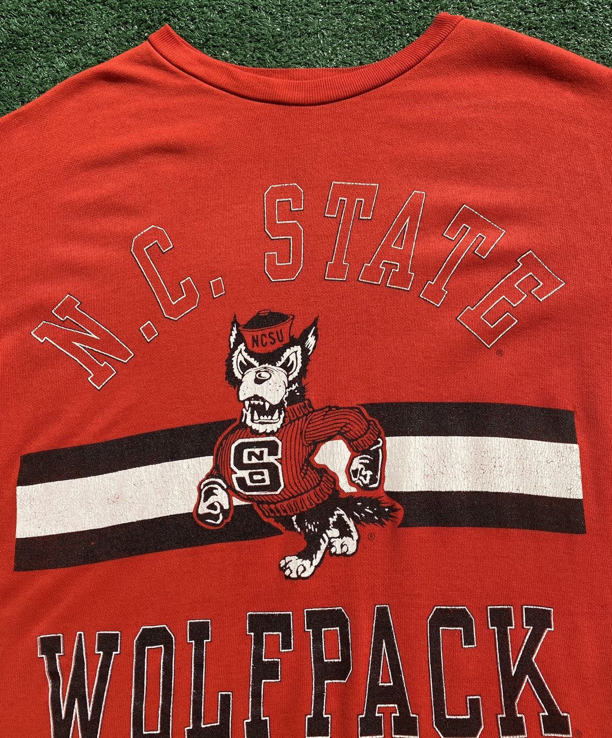 Vintage VTG 90’s North Carolina Wolfpack Pajama Shirt Distressed Size L / US 10 / IT 46 - 3 Thumbnail