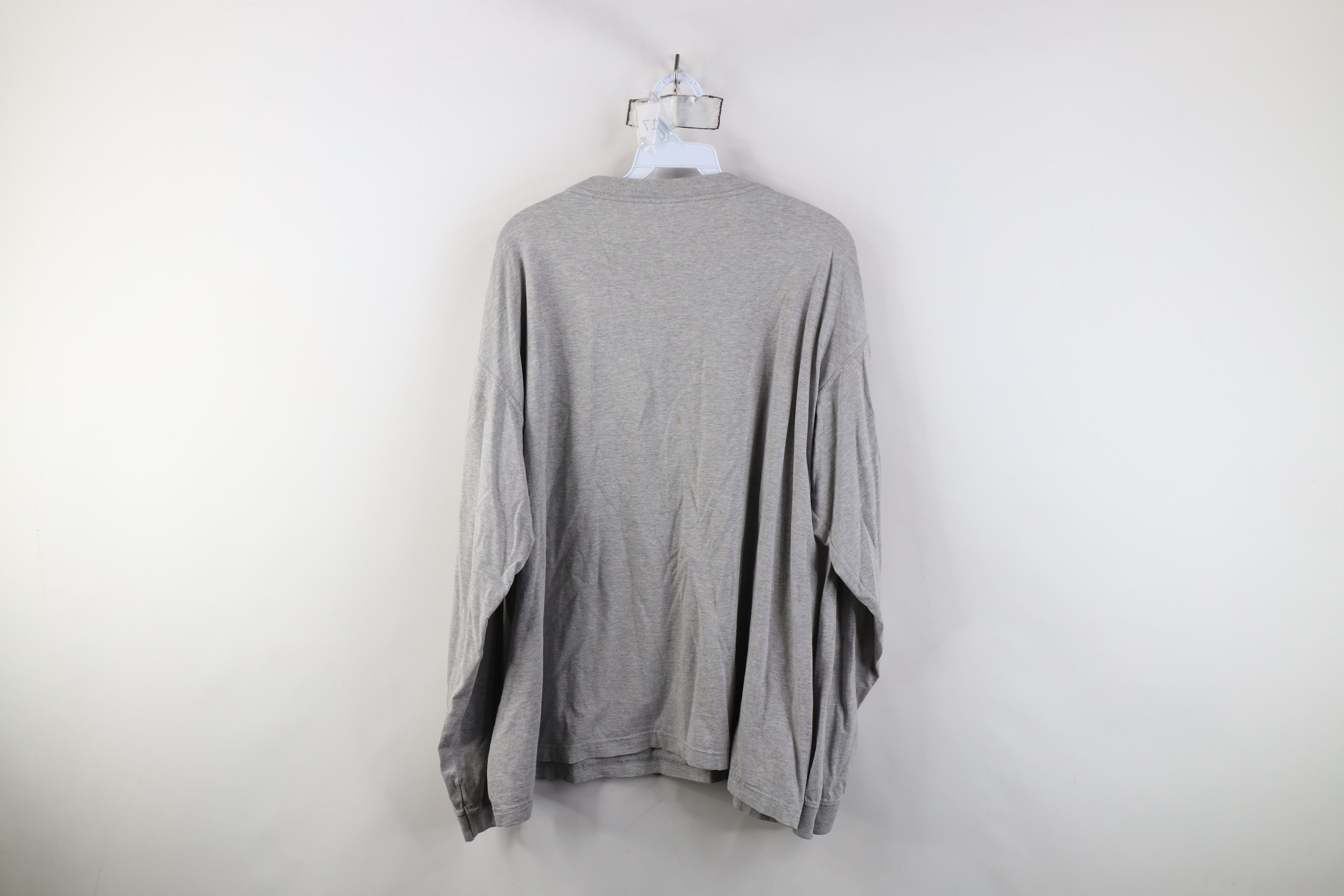 Vintage Vintage 90s Streetwear Long Sleeve T-Shirt Gray Cotton Size US L / EU 52-54 / 3 - 8 Thumbnail