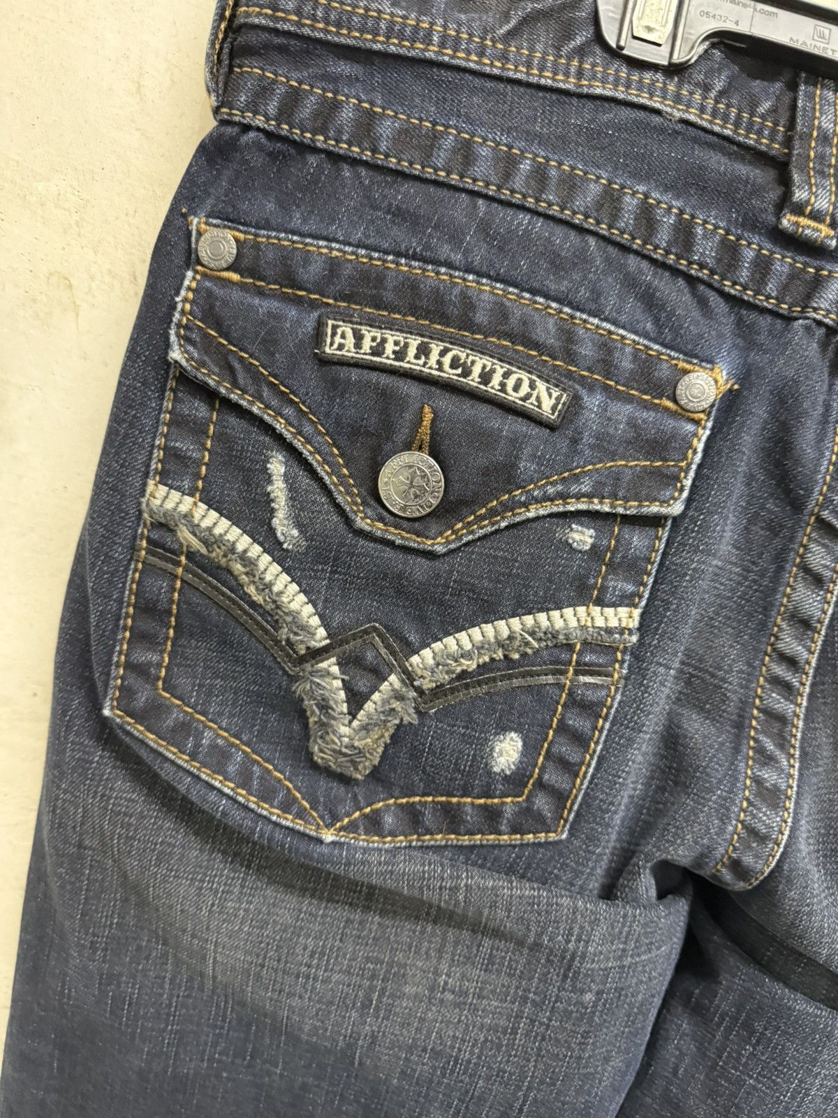 Affliction Distressed Affliction Cross Patches Baggy Grunge y2k Jeans Size US 36 / EU 52 - 8 Thumbnail