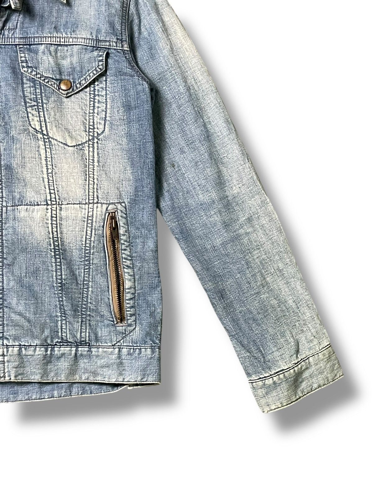 Vintage Vintage N.Hoolywood Zip-Up Denim Jacket(48) Size US XS / EU 42 / 0 - 6 Thumbnail