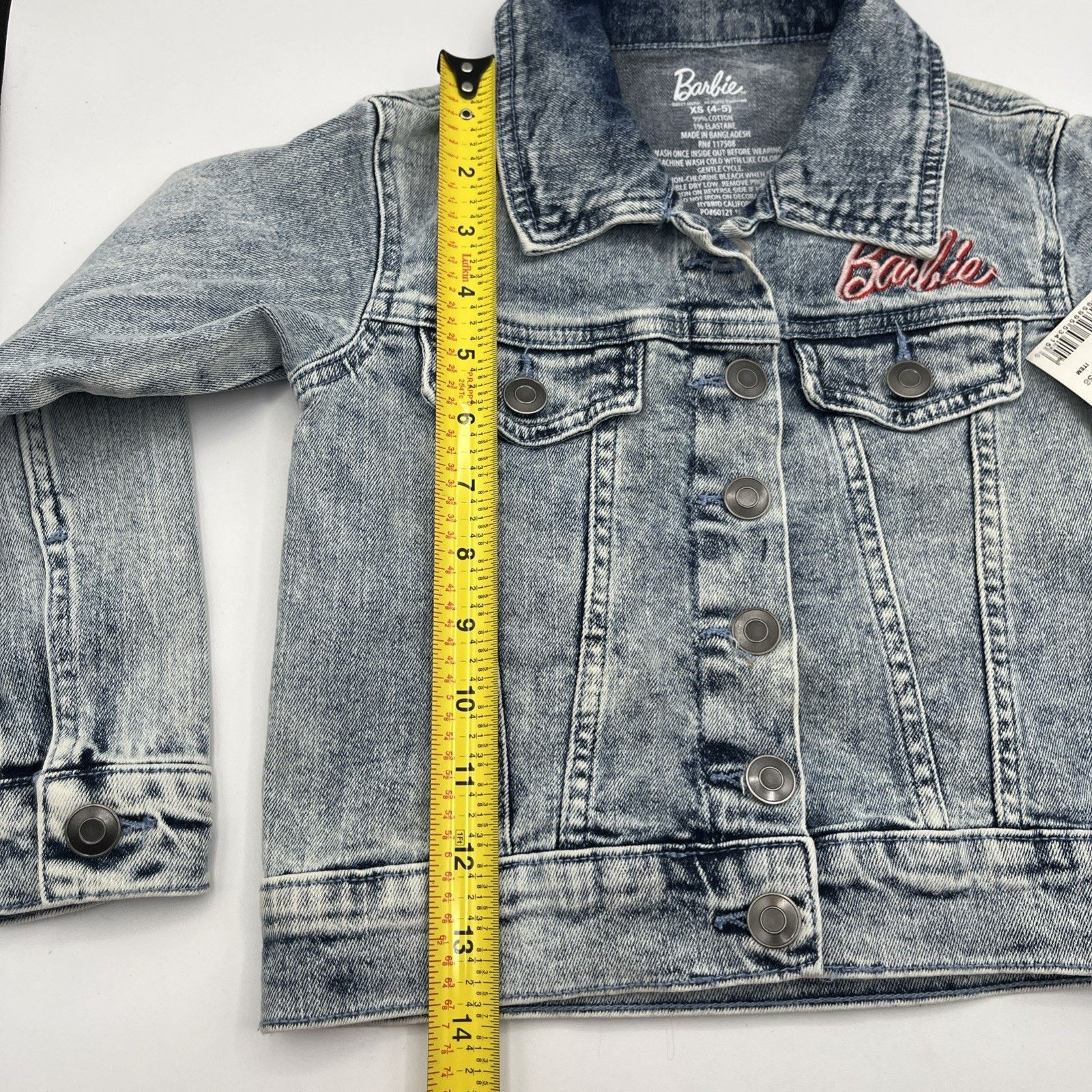 Disney Disney Barbie Girls Blue Graphic Jean Jacket Girl Revolution Size XS / US 0-2 / IT 36-38 - 7 Thumbnail