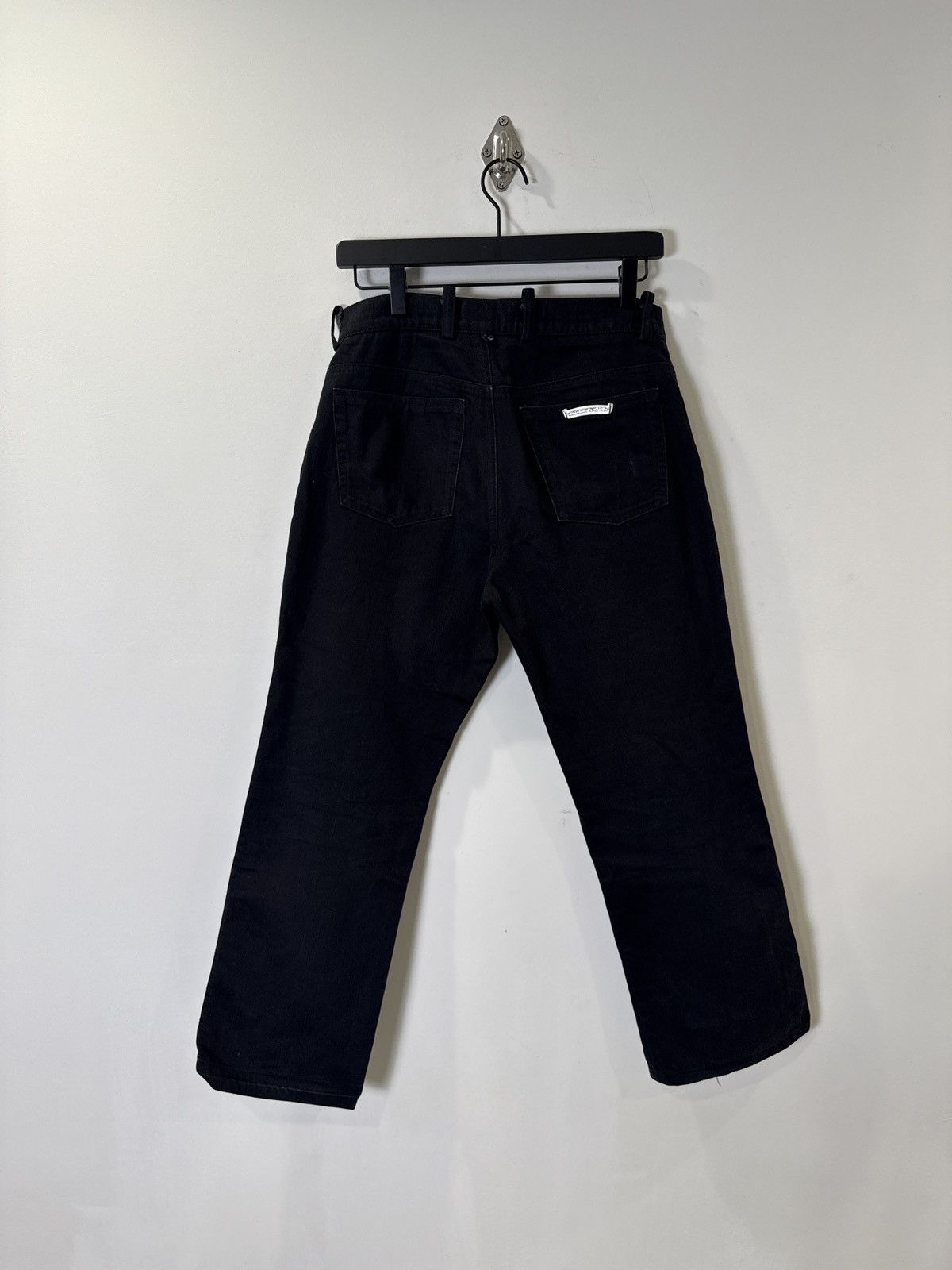 Chrome Hearts Chrome Hearts Black Denim Jeans Fleur Knee Panels Size US 30 / EU 46 - 2 Thumbnail