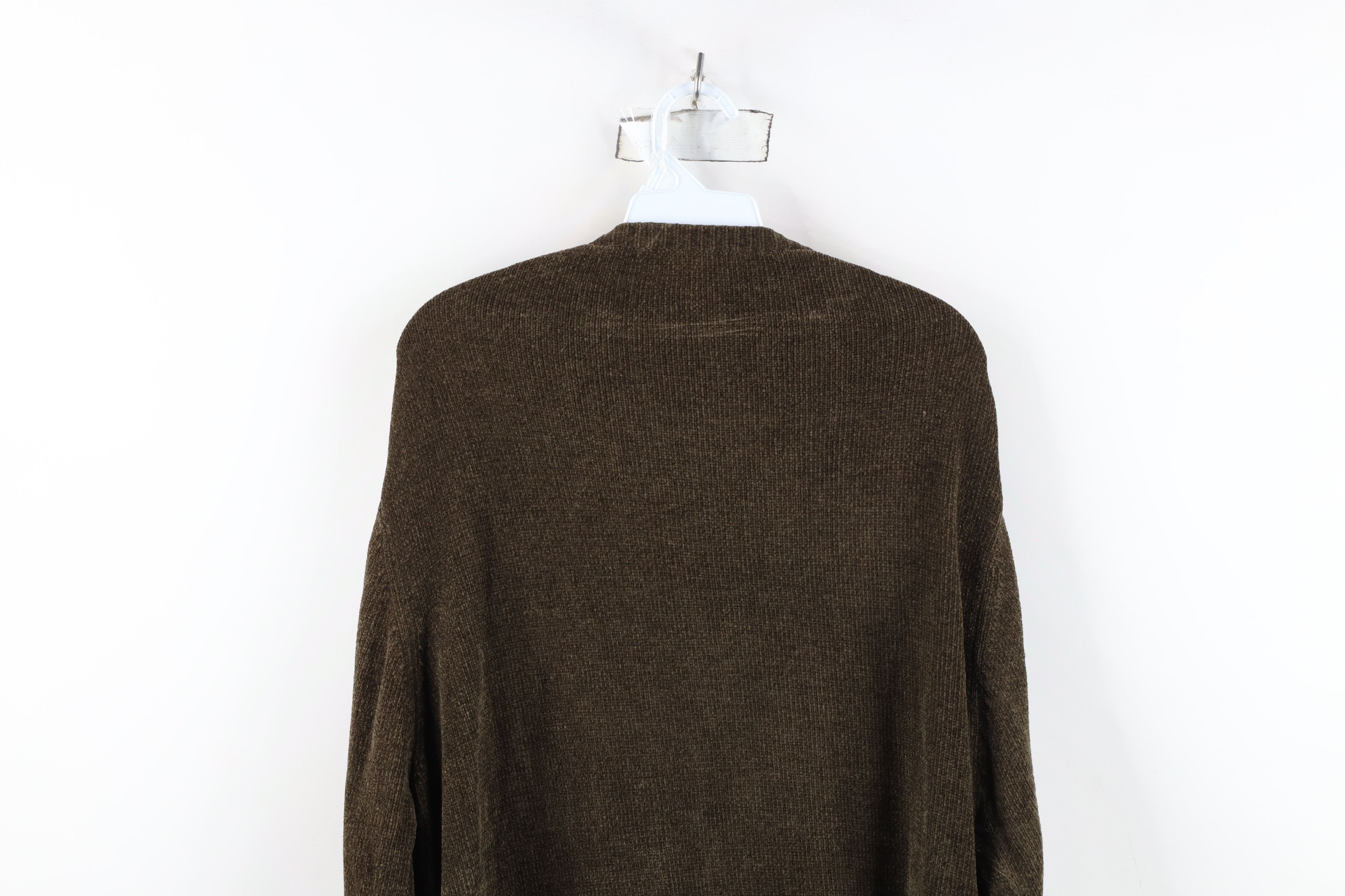 Vintage Vintage 90s Streetwear Ribbed Fleece Crewneck Sweater Size US XXL / EU 58 / 5 - 10 Thumbnail