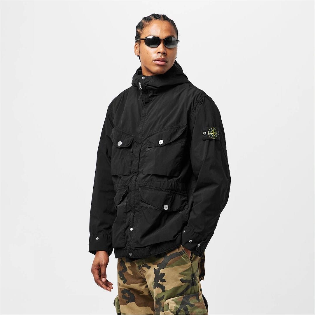 Stone Island o1g2r1mq0526 Military-Inspired Parka in Black Size US M / EU 48-50 / 2 - 2 Thumbnail