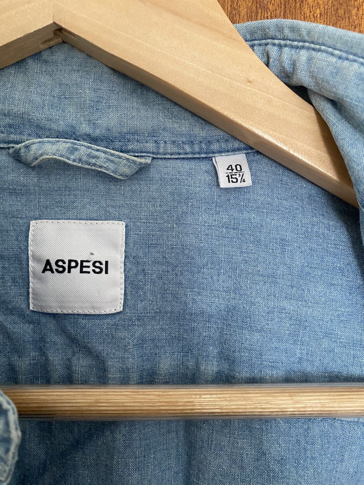 Aspesi Aspesi Chambray Shirt Size US M / EU 48-50 / 2 - 3 Thumbnail