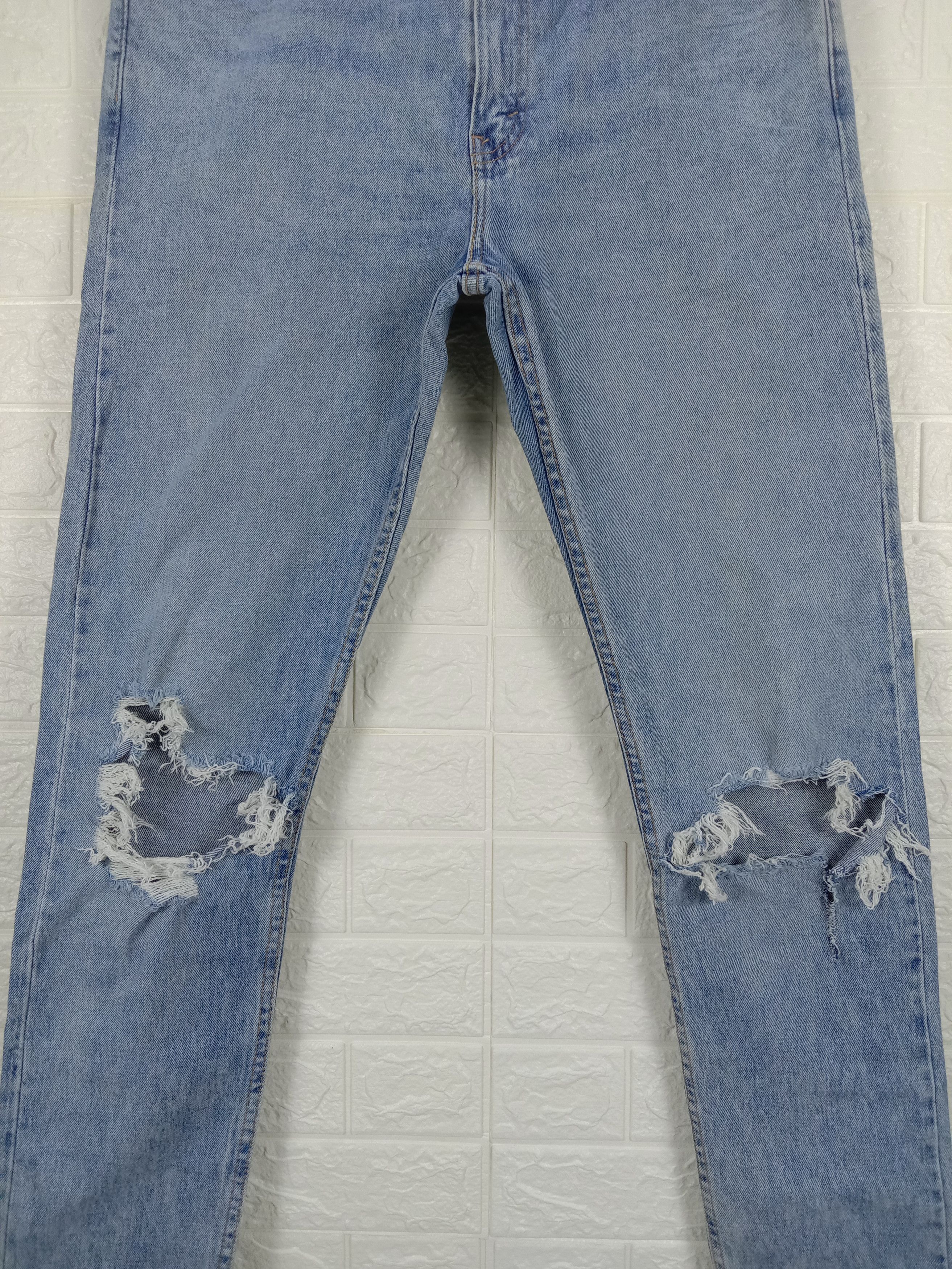Levi's Vintage Levi's 512 Ripped Jeans Slim Taper Denim Size US 36 / EU 52 - 3 Thumbnail