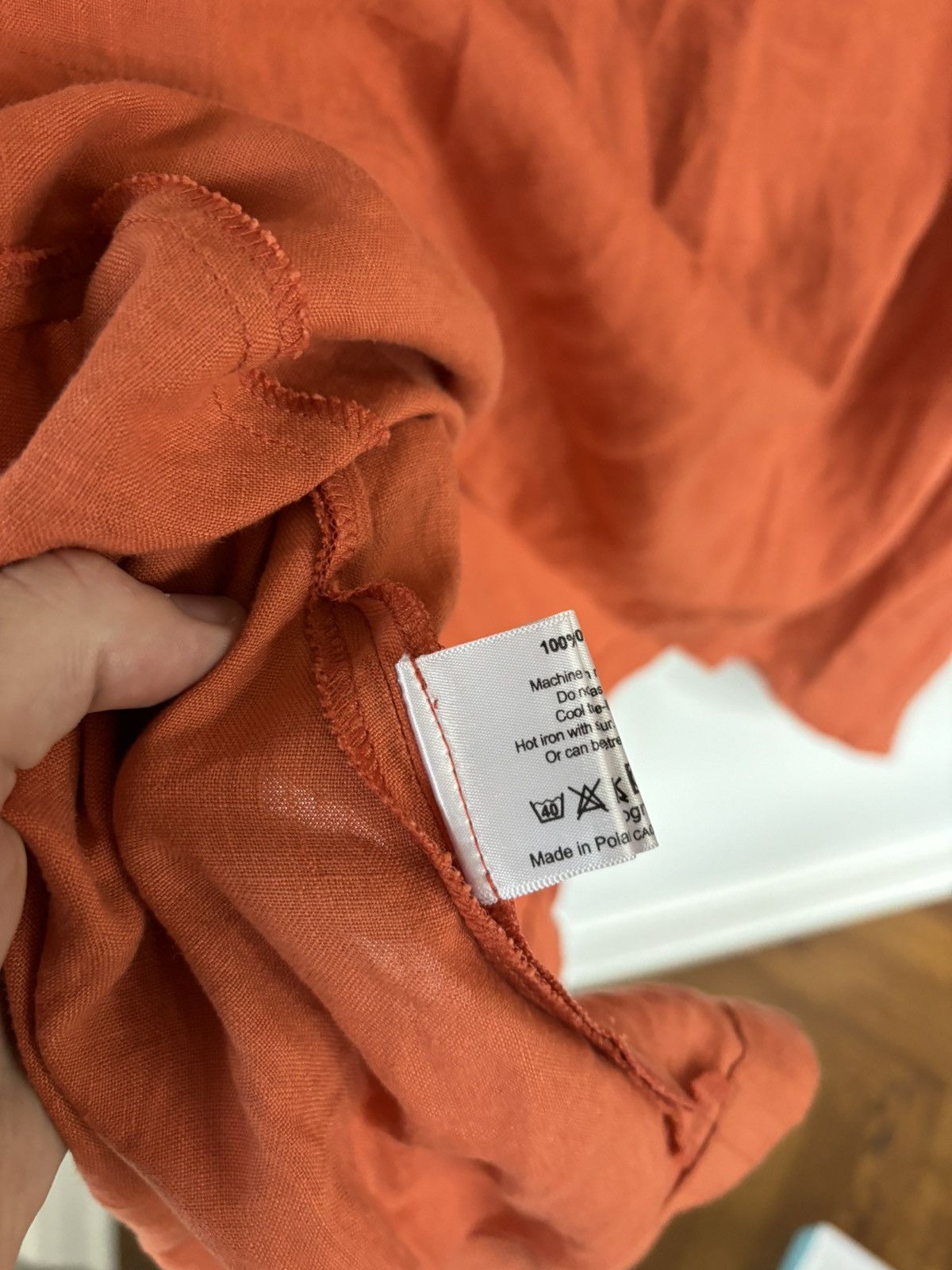 Designer × Vintage × eskandar Eskandar Linen Smock Pullover Boat Neck Shirt Oversized Long Size ONE SIZE - 5 Thumbnail