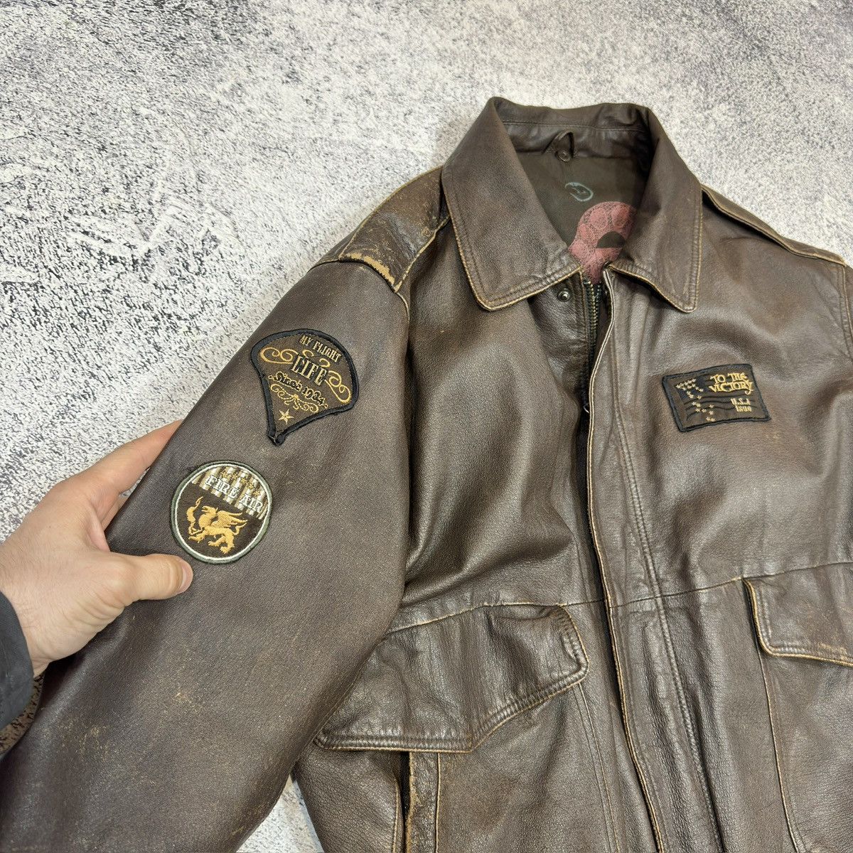 Other Debenhams Leather A-2 Aviator Jacket L size Size US L / EU 52-54 / 3 - 4 Thumbnail