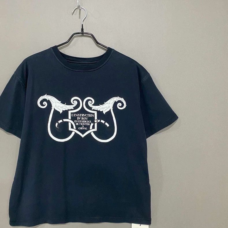 Hermes White Note Wing Print Cotton Tee-2506 Size L / US 10 / IT 46 - 3 Thumbnail