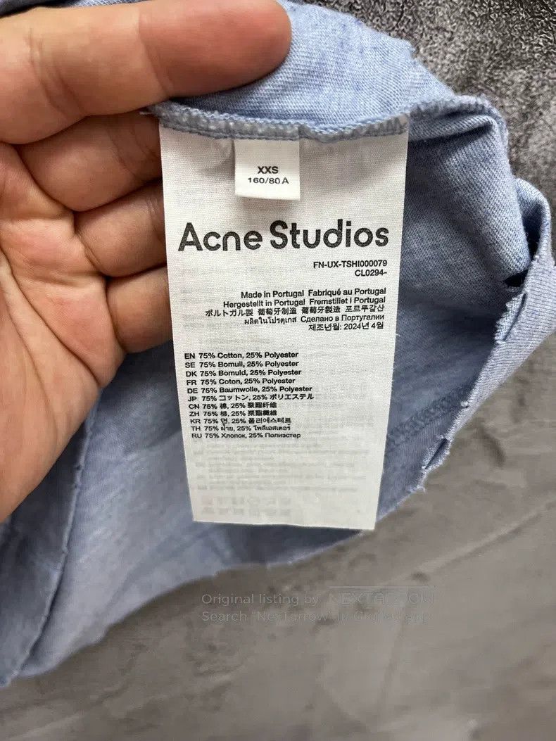 Acne Studios Acne Studios Logo Short Sleeve Size XXS / US 00 / IT 34 - 5 Thumbnail
