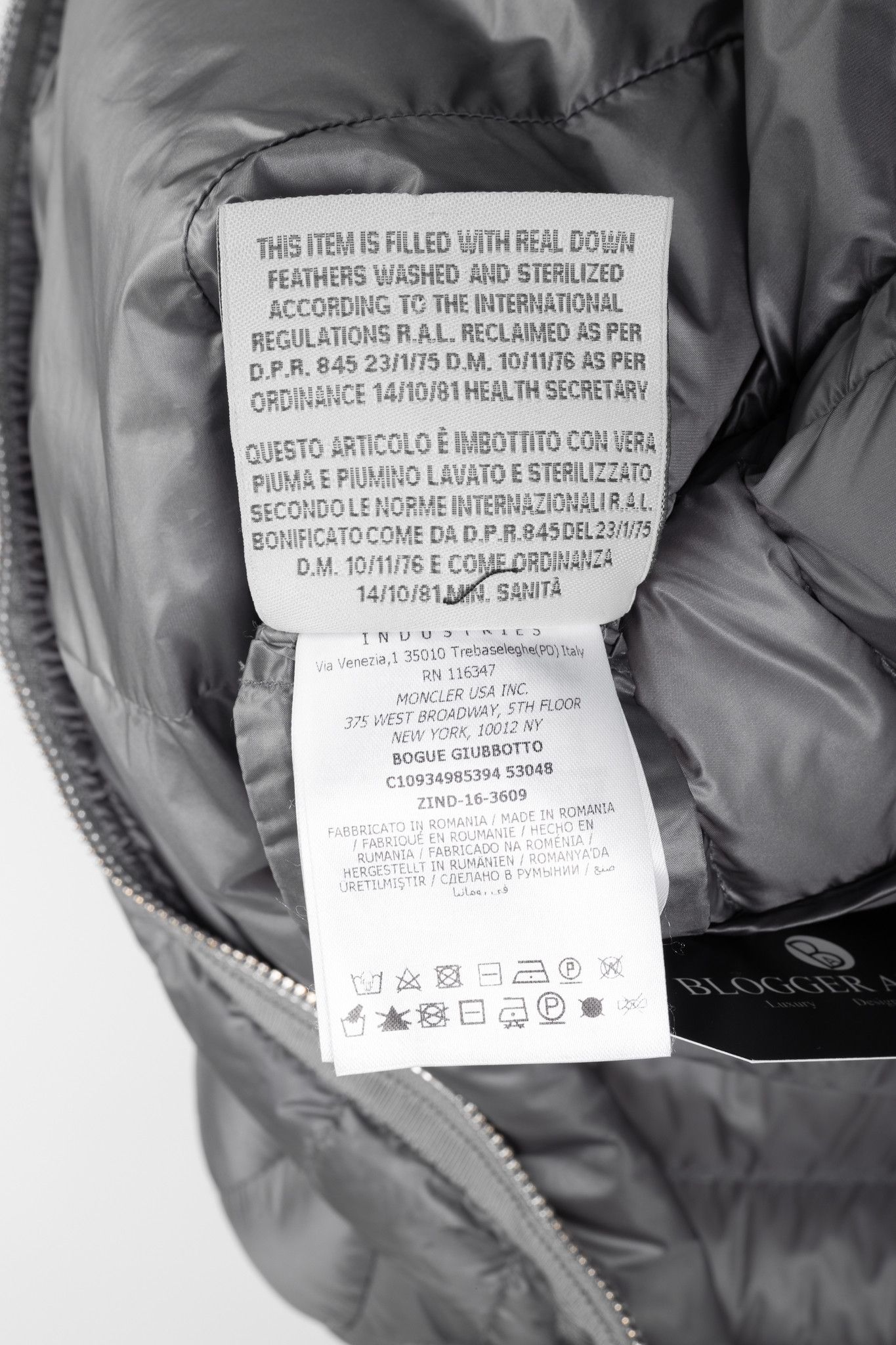 Moncler Moncler Longue Saison Bogue Grey Nylon Puffer Coat Size L / US 10 / IT 46 - 15 Thumbnail