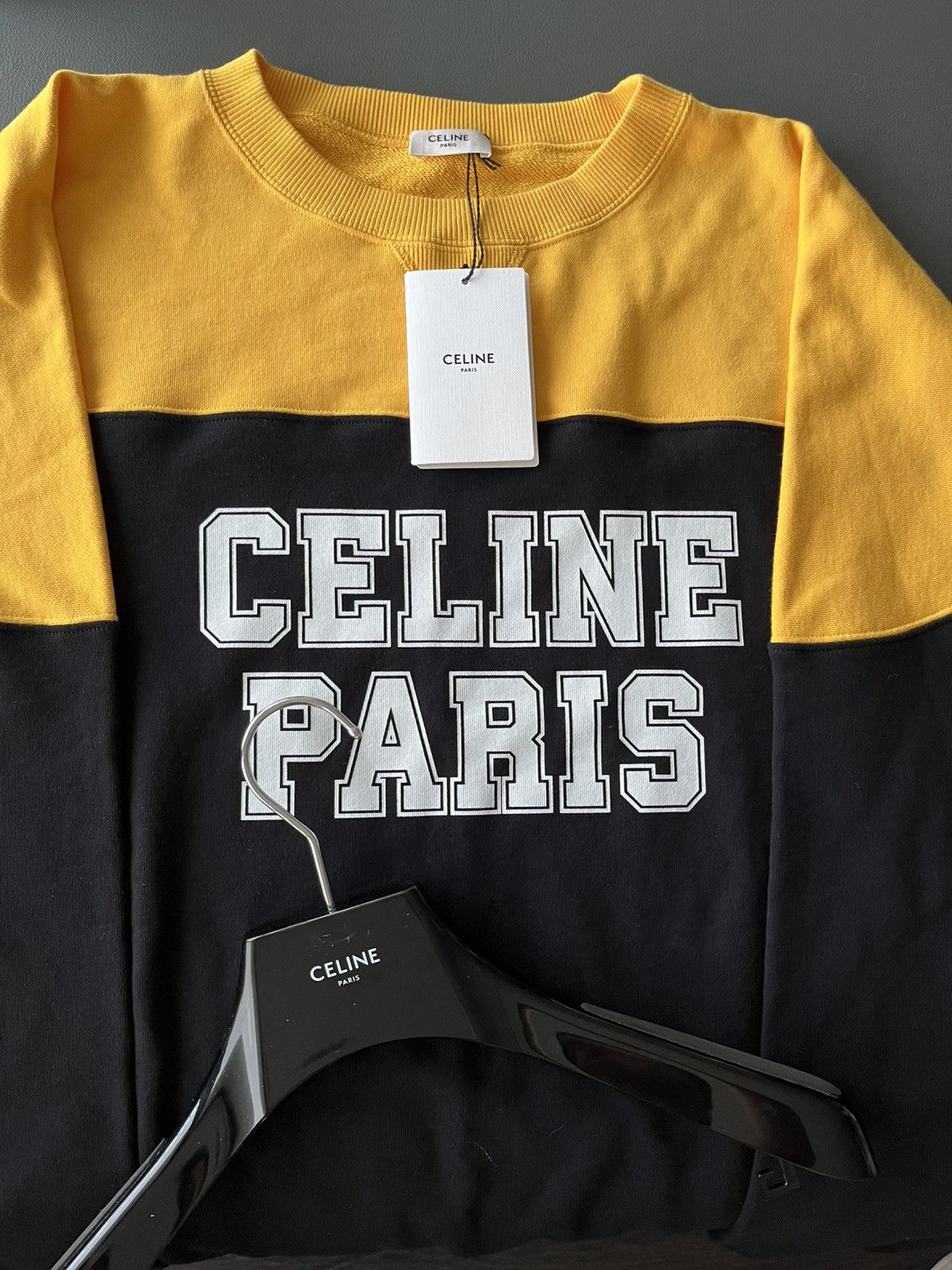 Celine × Hedi Slimane Super Runway Celine By Hedi Logo Sweatshirt Brand New Size US XL / EU 56 / 4 - 12 Thumbnail