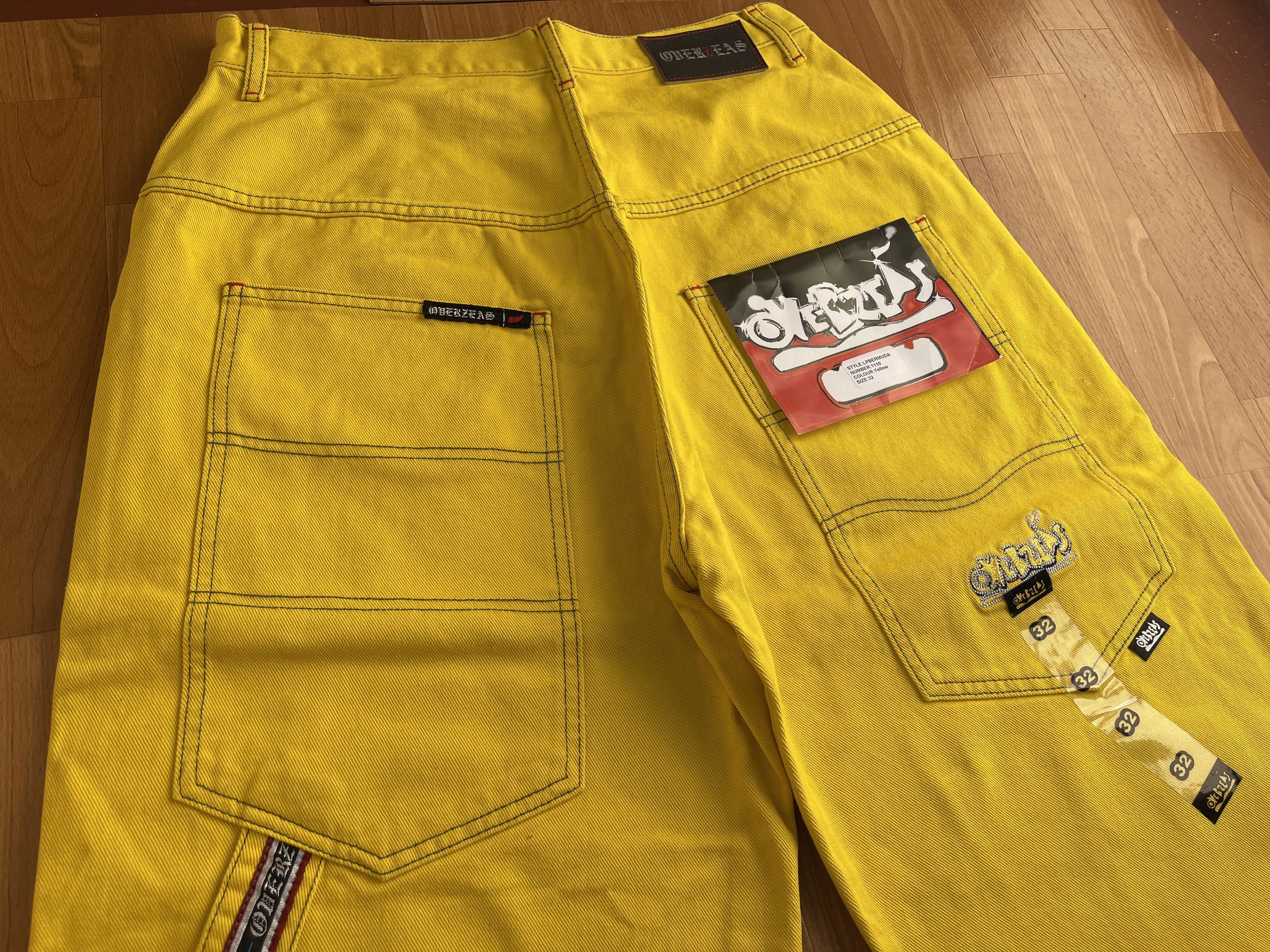 Other Overseas jeans shorts, vintage denim hip hop, 90s, size W 32 Size US 32 / EU 48 - 5 Thumbnail