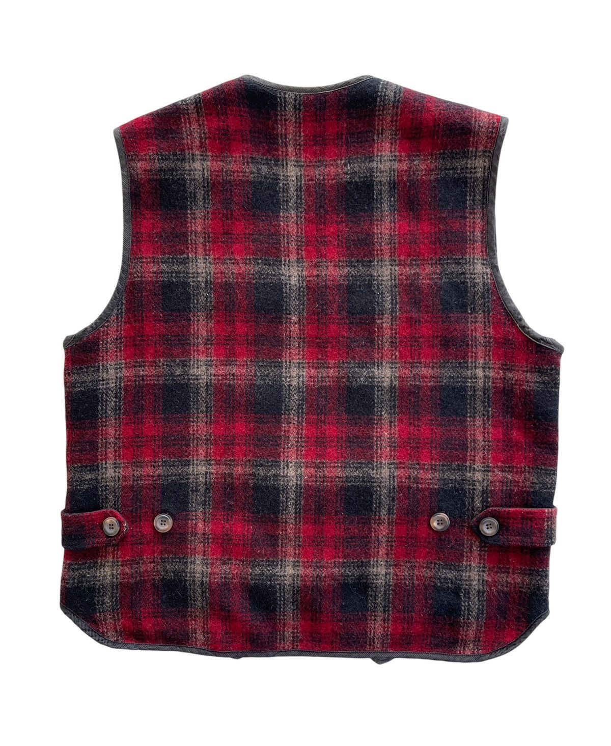 Vintage 90s Woolrich Rugged Wool Checked Vest Size US M / EU 48-50 / 2 - 2 Thumbnail