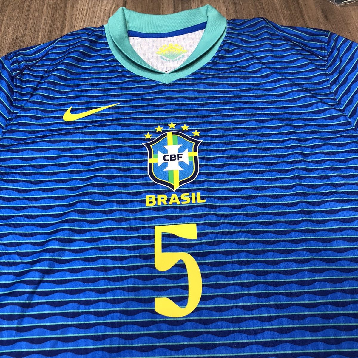 Nike Brazil 24/25 player issue away shirt #5 Bruno G. (Bnwt) Size US XL / EU 56 / 4 - 3 Thumbnail
