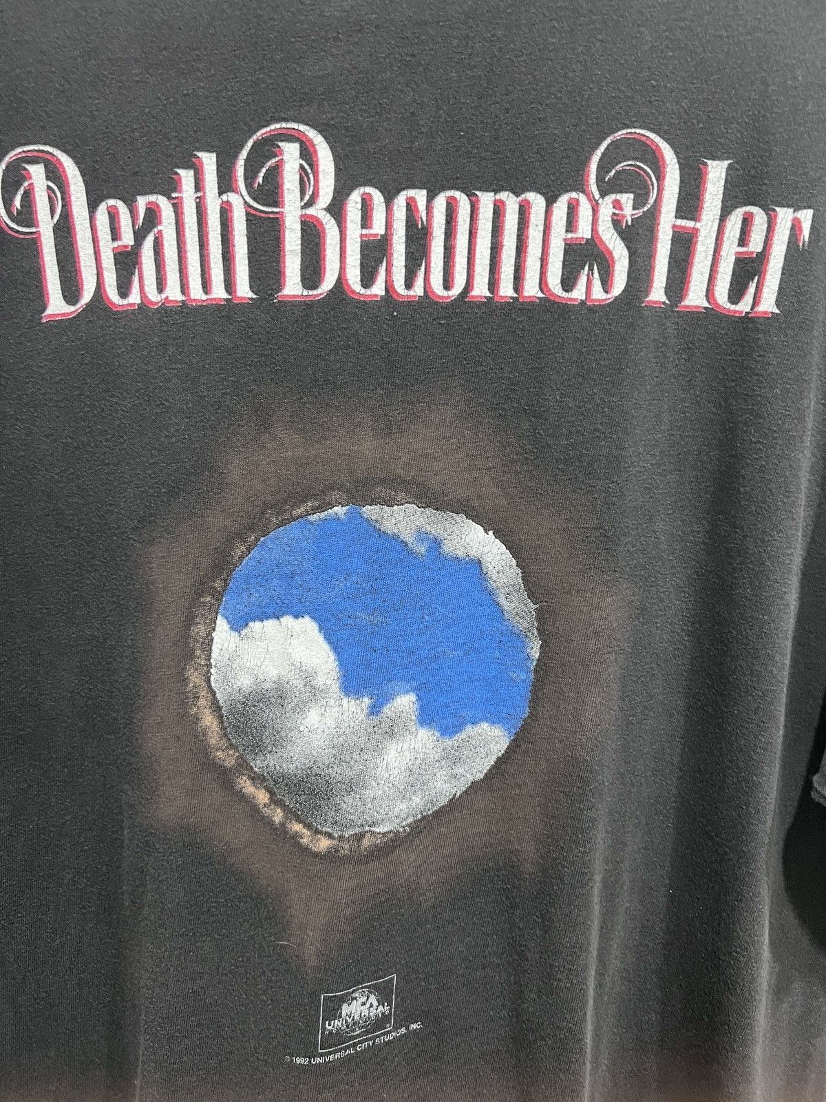 Universal Studios Vintage 90s 1992 Death Becomes Her Movie Promo Tee Faded Size US L / EU 52-54 / 3 - 4 Thumbnail