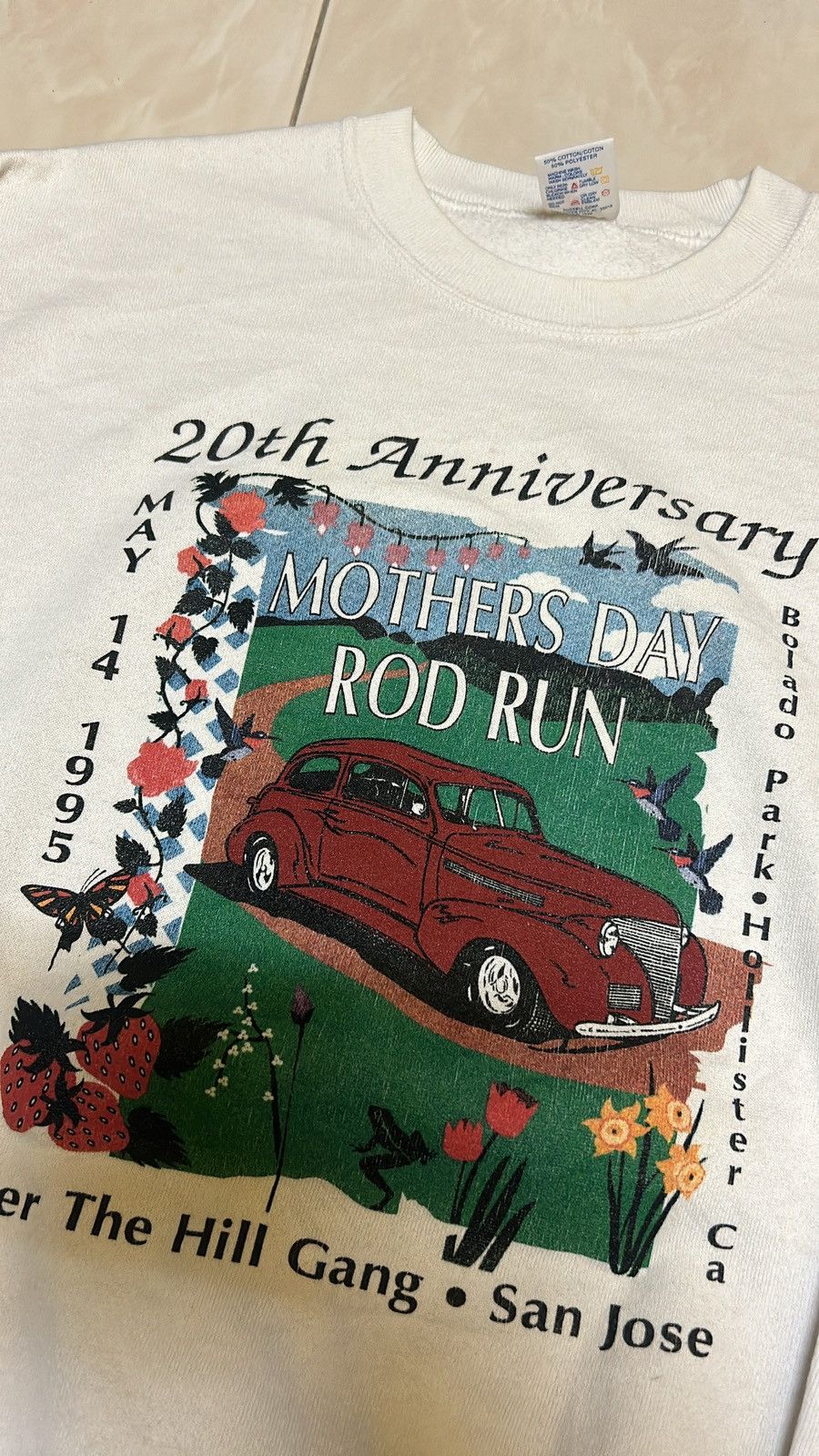 Vintage VTG SWEATSHIRT MOTHER DAY ROD RUN Size US L / EU 52-54 / 3 - 3 Thumbnail
