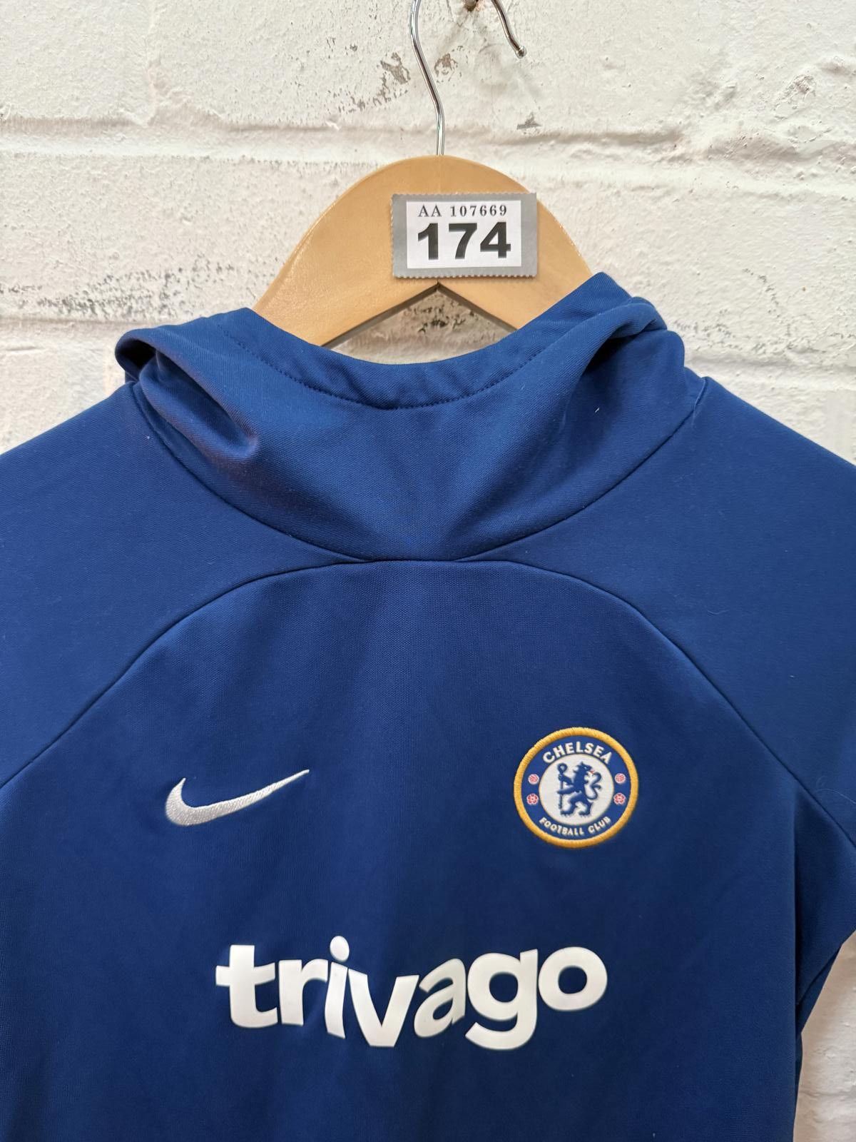 Nike Chelsea Football Club Trivago Hoodie Top - Kids' Size Size ONE SIZE - 3 Thumbnail