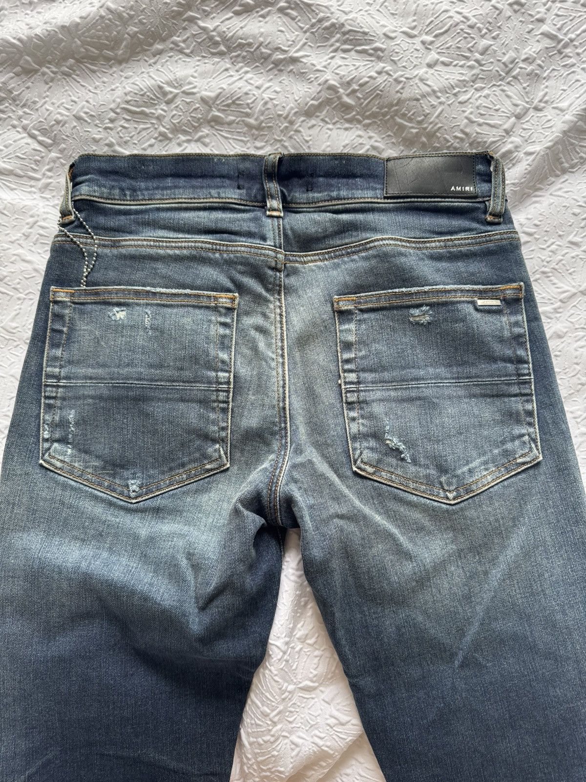 Amiri Amiri Deep Classic Indigo Stack Jeans Size US 30 / EU 46 - 13 Thumbnail