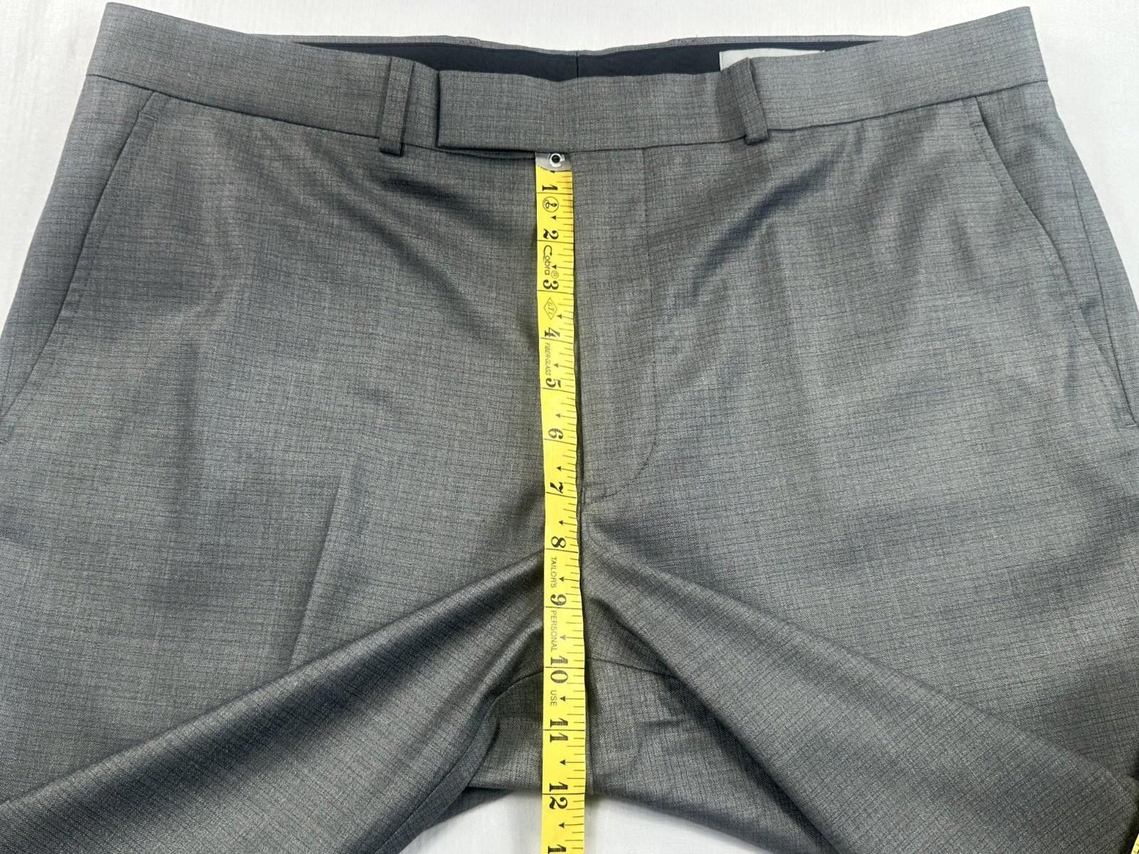 Other Kenneth Cole Reaction Flat Front Dress Pants Gray Mens 37/32 Size US 37 - 4 Thumbnail